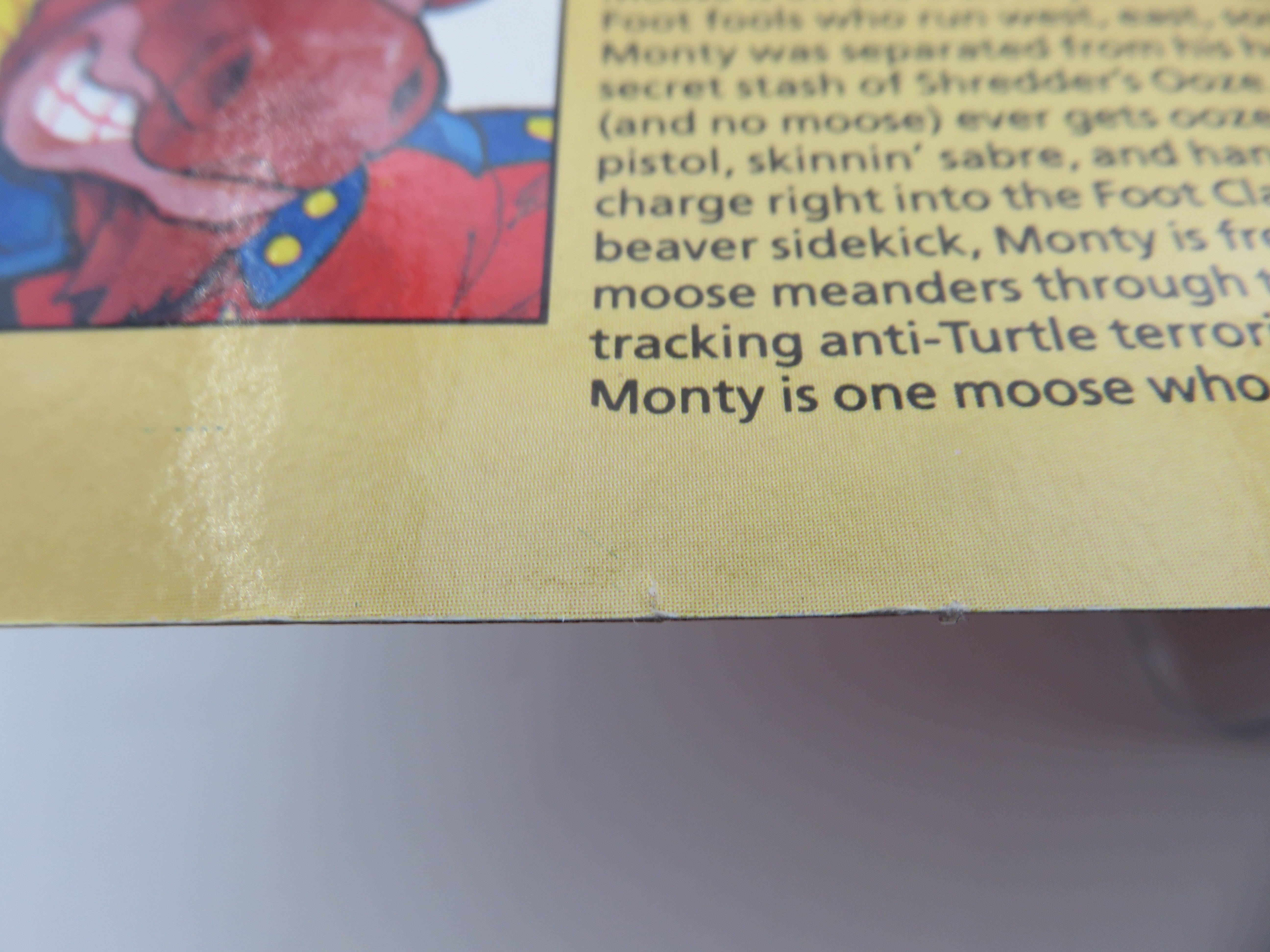 Teenage Mutant Ninja Turtles Monty Moose 4.5" Figure TMNTs - Playmates (1991)