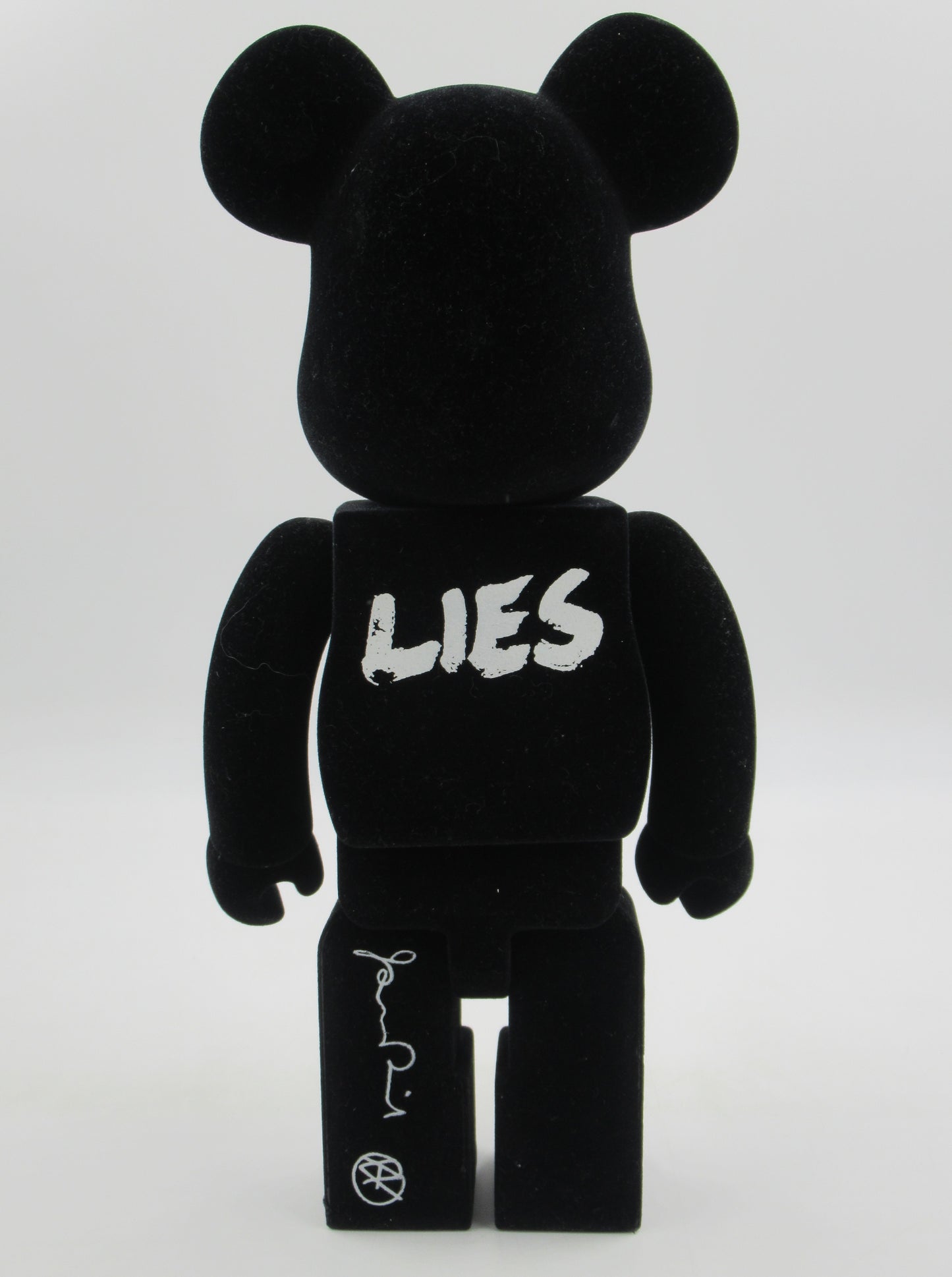 BEARBRICK Jamie Reid Flocked 400% Figure - Medicom Toy (2009) Be@rbrick Designer Art Toy