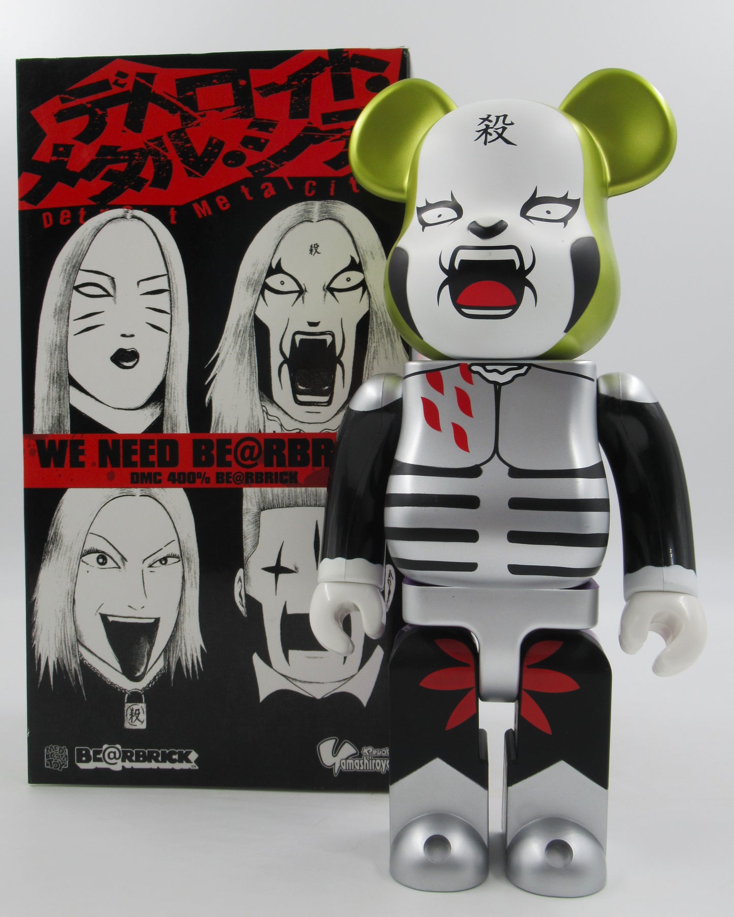 BEARBRICK DMC/Detroit Metal City 400% - Medicom Toy (2008) Anime Be@rbrick Art Toy