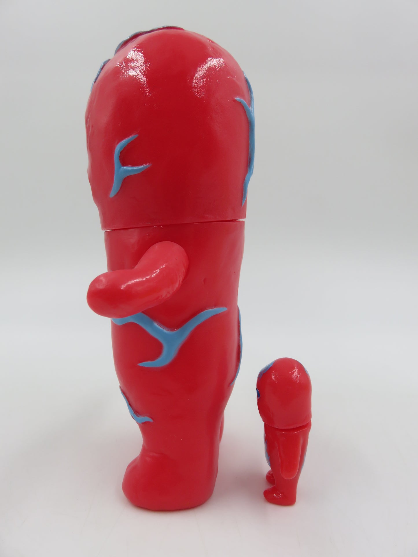 MENTA-KUN Red & Yellow Sofubi Figure Set - Yukinori Dehara (2005) Loose Japanese Vinyl Art Toys