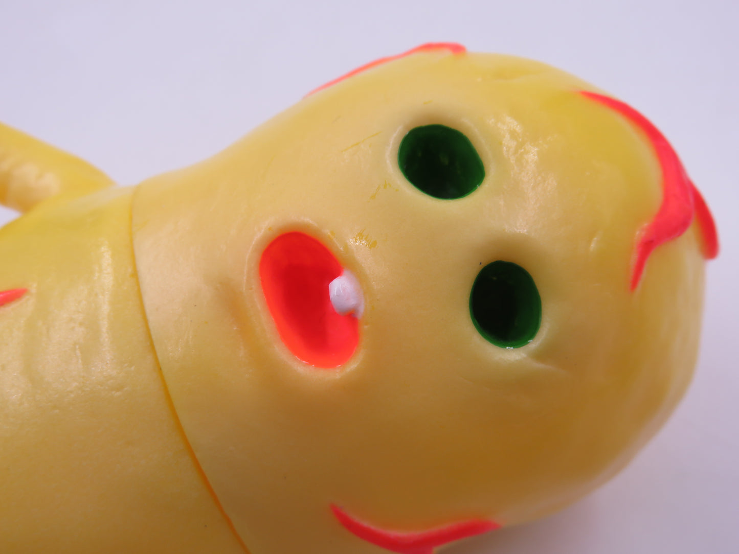 MENTA-KUN Red & Yellow Sofubi Figure Set - Yukinori Dehara (2005) Loose Japanese Vinyl Art Toys