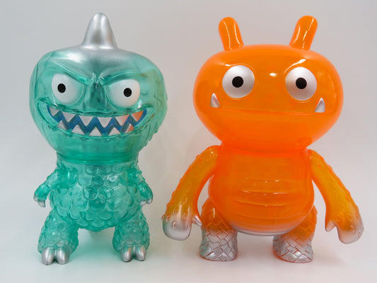 DAVID HORVATH Chupacabra & Wage Sofubi Kaiju Figures- Intheyellow & Wonderwall (2007-08) Loose Art Toys