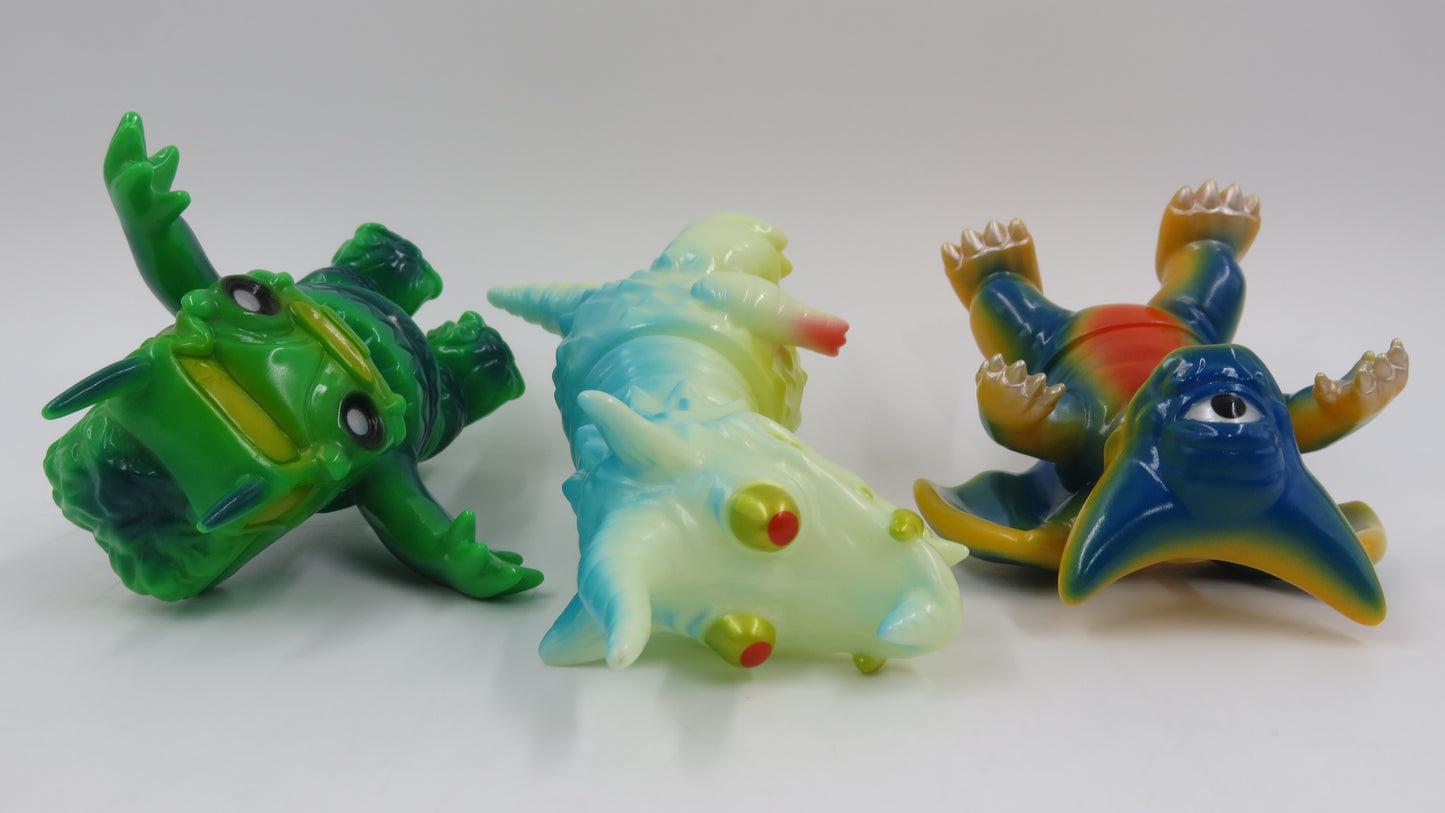 SOFUBI Smogun/Dragamel/Deathra Kaiju Figures - Gargamel (2000s) Loose Japanese Art Toys