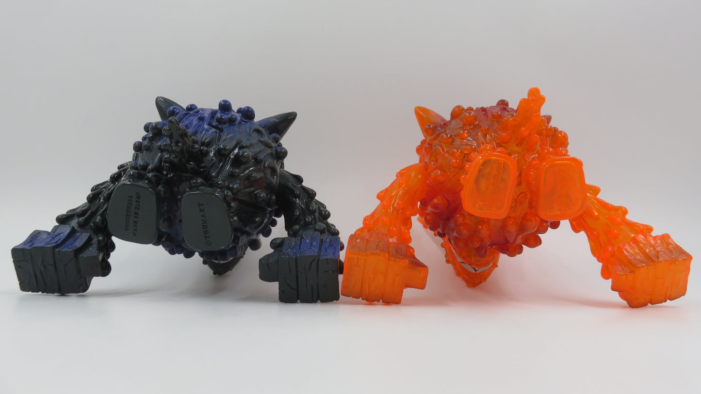 KAIJU FOR GROWN UPS Magman Green With Envy & Orange - Touma x Wonderwall (2007) Loose Art Toys