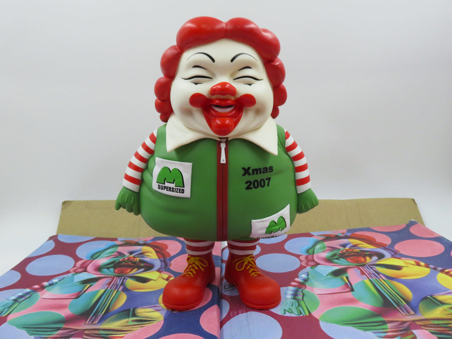 POPAGANDA MC Supersized Christmas 10" Vinyl Figure - Ron English x Secret Base (2007) Art Toy