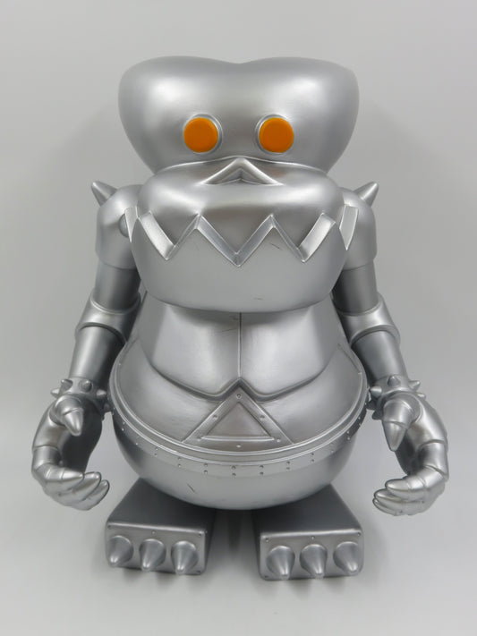 BOUNTY HUNTER Silver Mekaru Kun 12" Designer Toy - (2002) Designer Art Toy