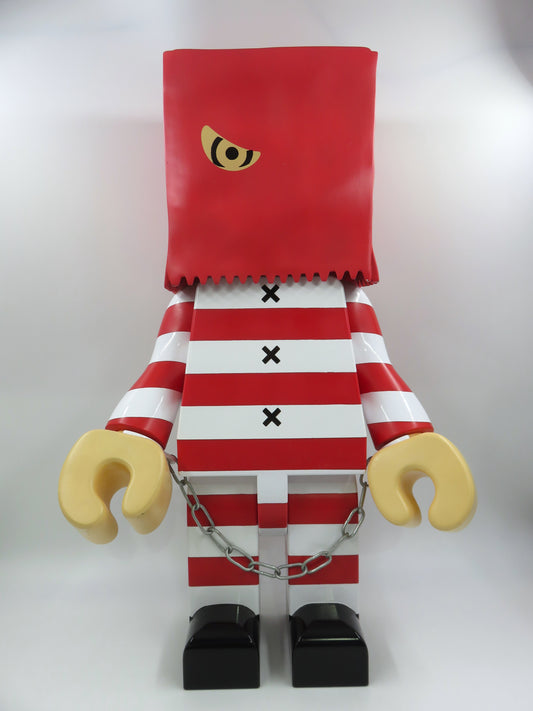 BALZAC Who Am I 22" Red & White Figure - Rn'A Workshop (2001) Designer Art Toy