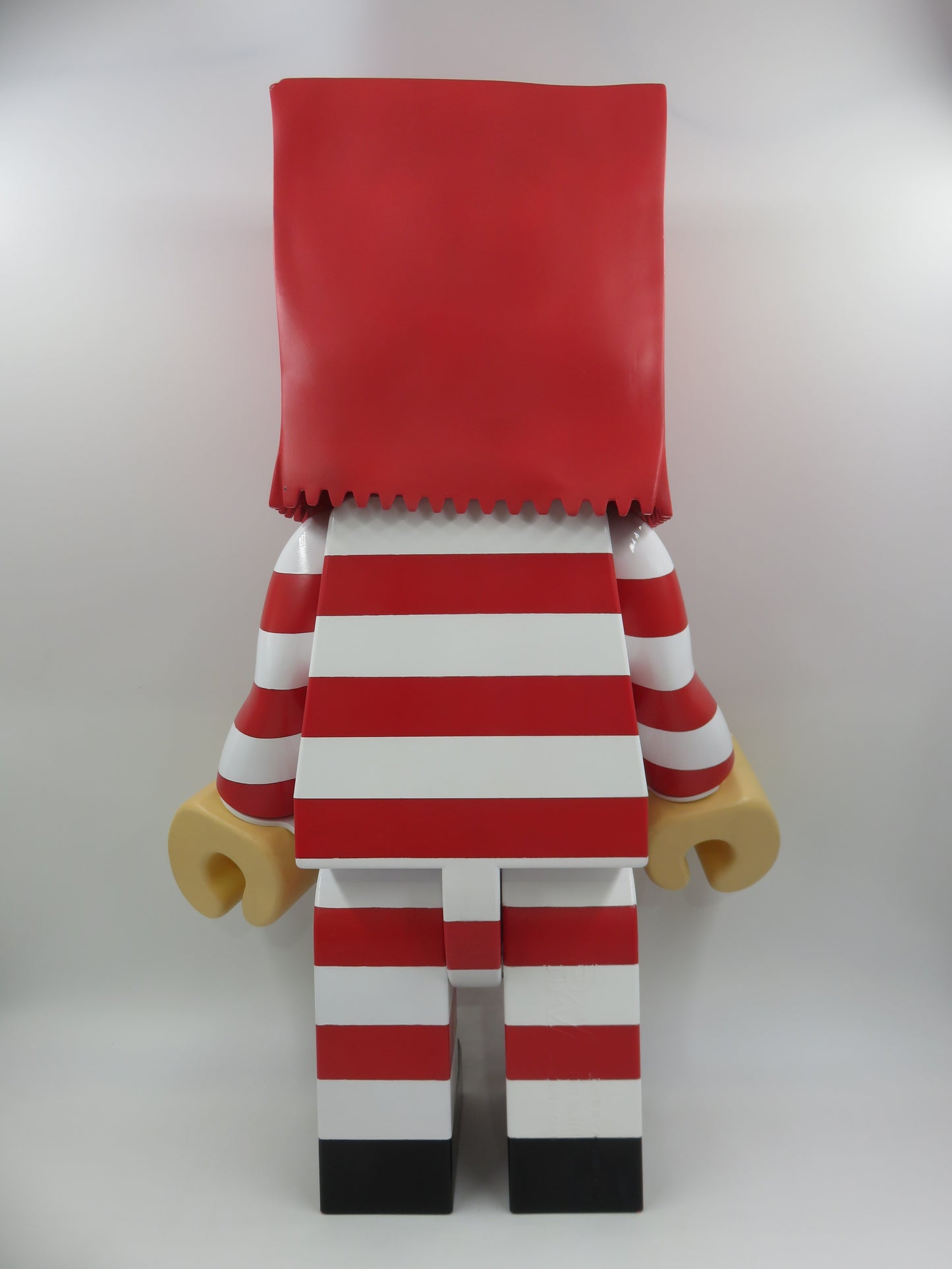 BALZAC Who Am I 22" Red & White Figure - Rn'A Workshop (2001) Designer Art Toy