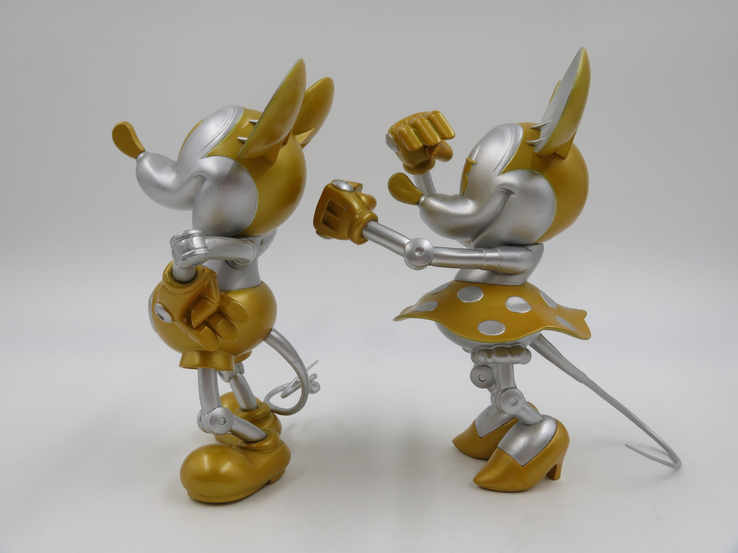 DISNEY Future Mickey & Minnie VCD Figures - Hajime Sorayama x Medicom Toy (2004) Limited Edition Designer Art Toy