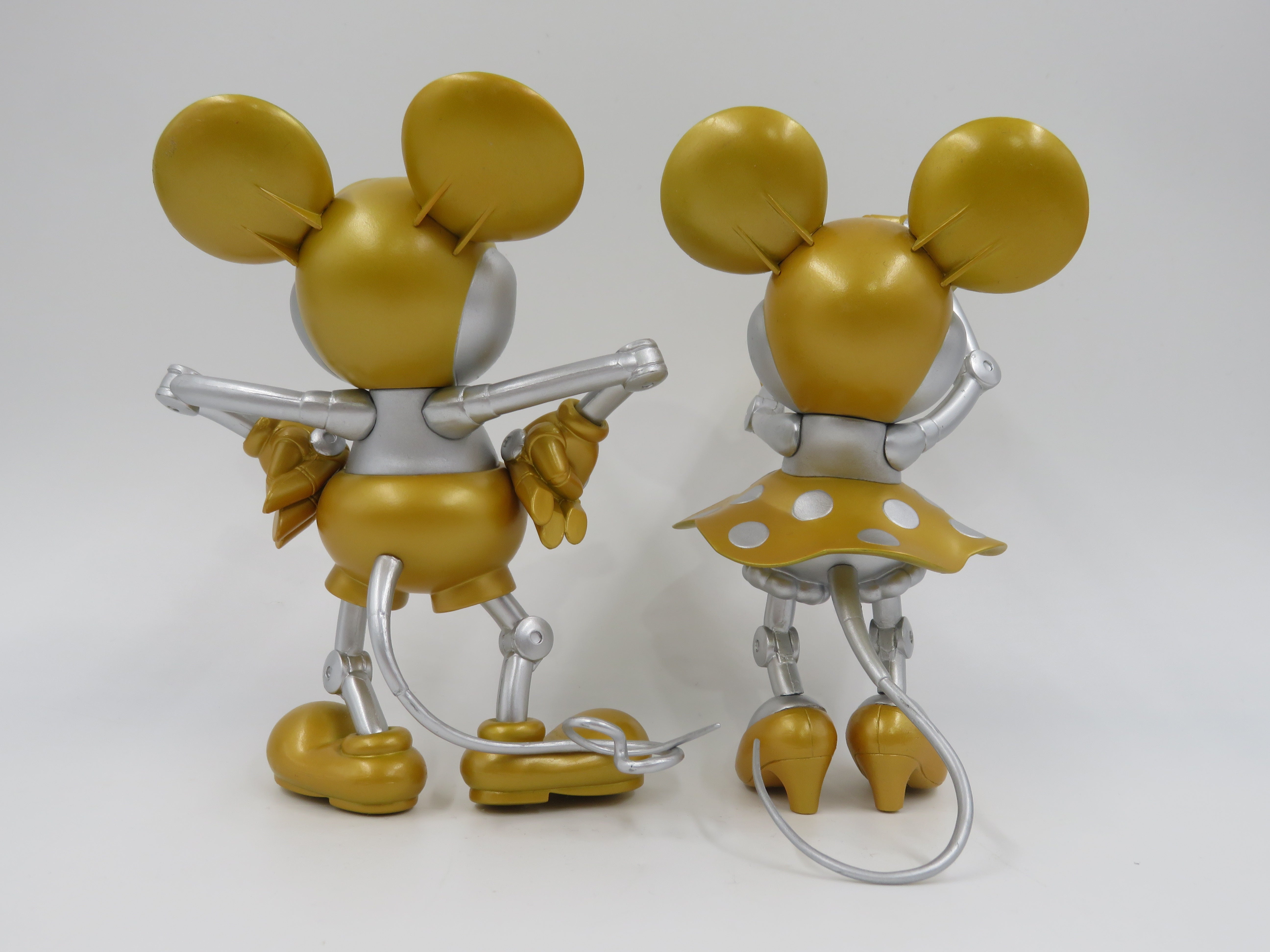 DISNEY Future Mickey & Minnie VCD Figures - Hajime Sorayama x Medicom Toy (2004) Limited Edition Designer Art Toy