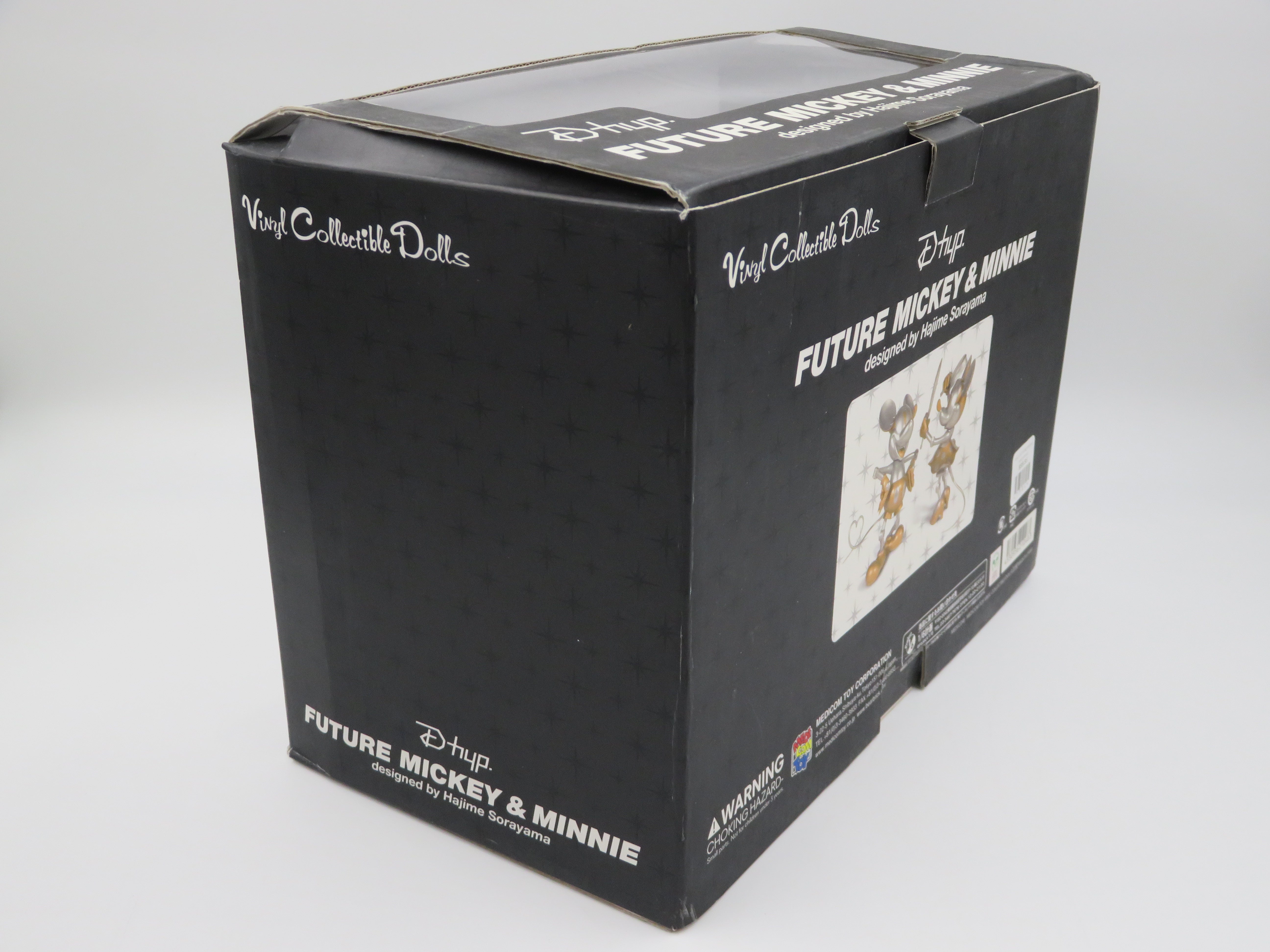 DISNEY Future Mickey & Minnie VCD Figures - Hajime Sorayama x Medicom Toy (2004) Limited Edition Designer Art Toy