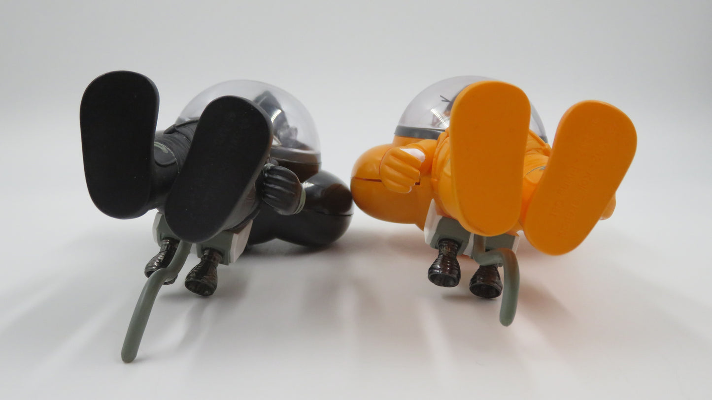 COSMOUSE Orange & Black Vinyl Figures - Koji Takeuchi x Flying Cat (2003) Loose Art Toys