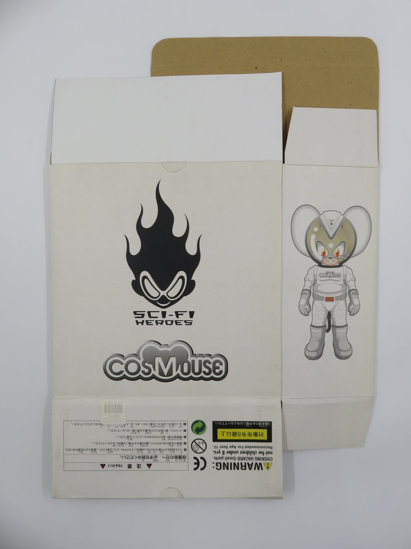 COSMOUSE Orange & Black Vinyl Figures - Koji Takeuchi x Flying Cat (2003) Loose Art Toys