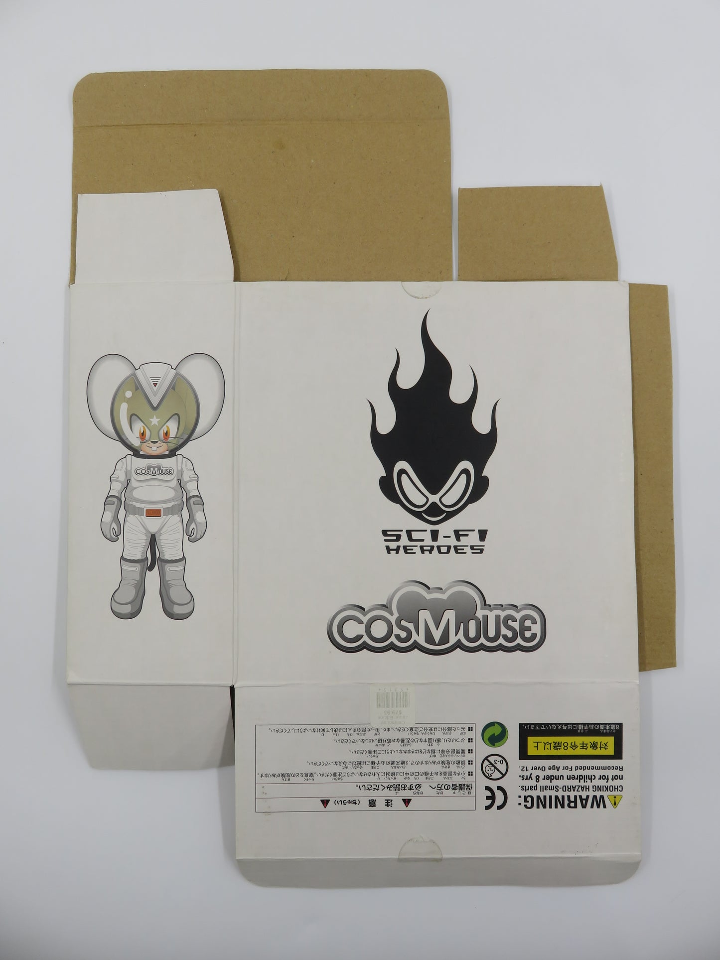 COSMOUSE Orange & Black Vinyl Figures - Koji Takeuchi x Flying Cat (2003) Loose Art Toys