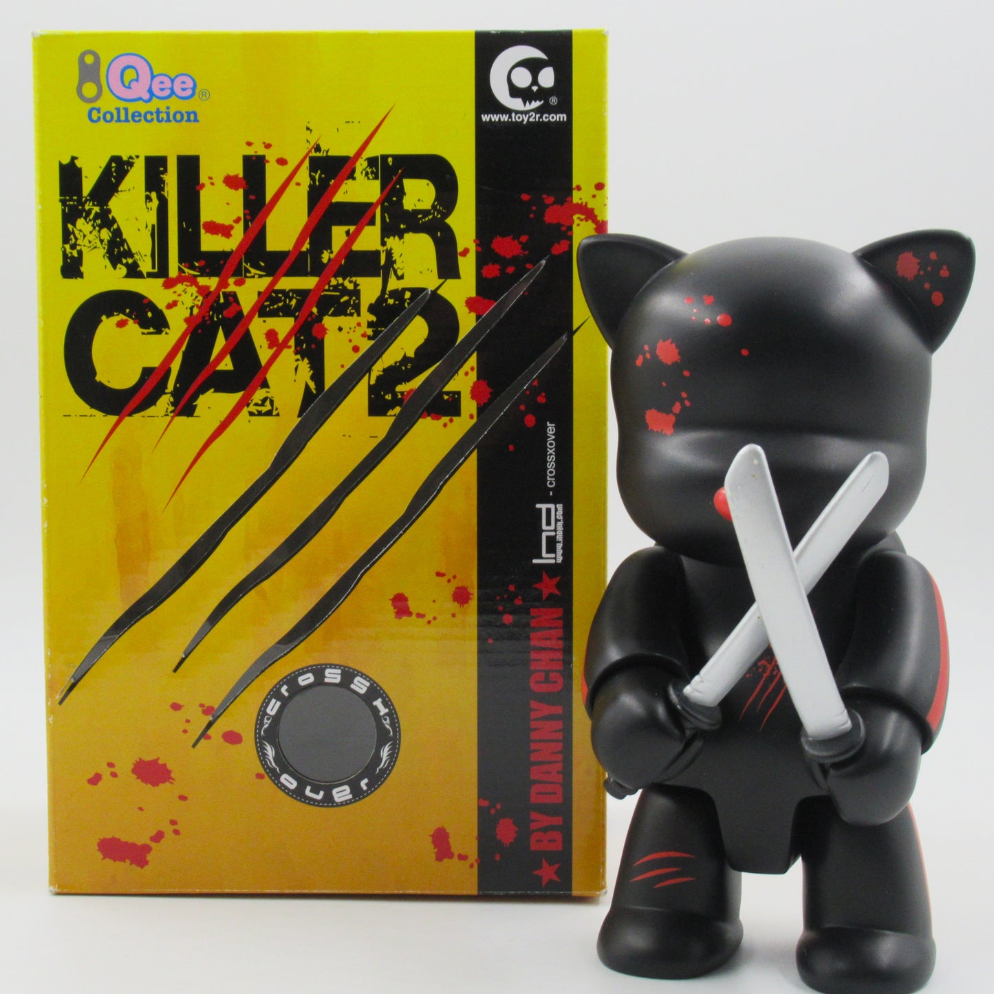 QEE COLLECTION Killer Cat 2 Vinyl 8" Figure - Danny Chan x Toy2R (2006) Designer Art Toy