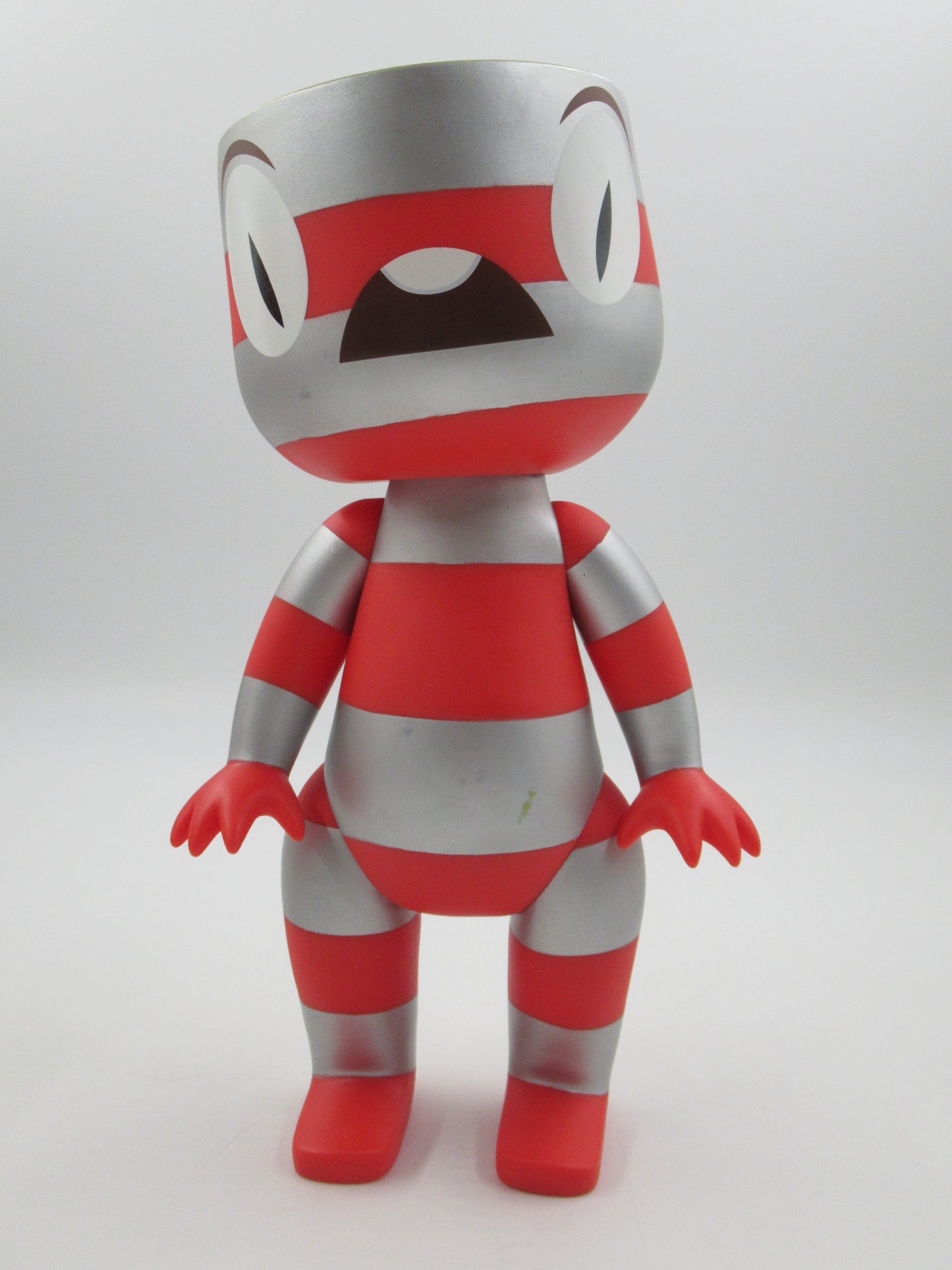 CALLI Alphabeast Red & Silver Vinyl Figure - Tim Biskup (2006) Designer Art Toy