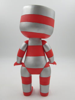 CALLI Alphabeast Red & Silver Vinyl Figure - Tim Biskup (2006) Designer Art Toy