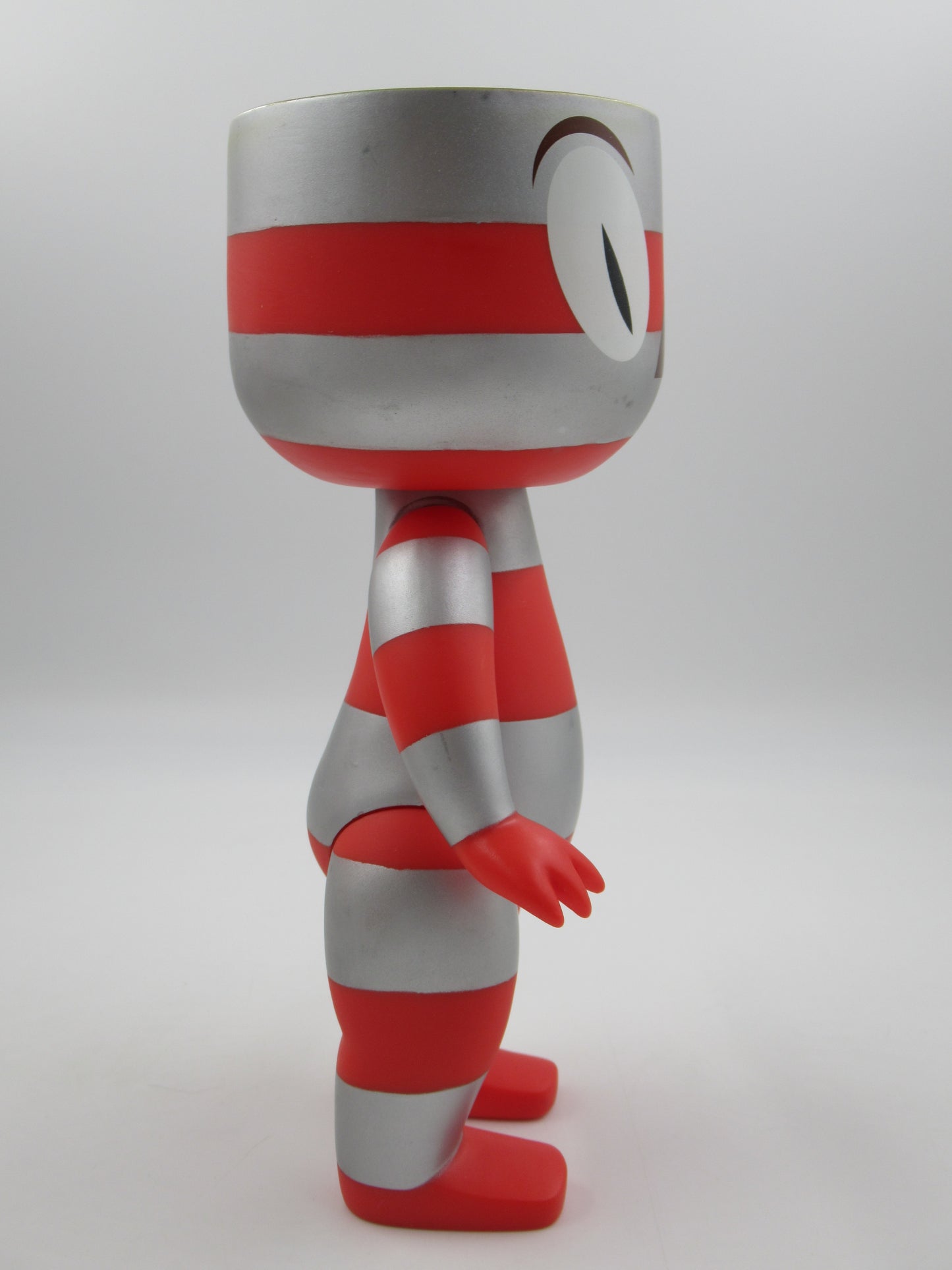 CALLI Alphabeast Red & Silver Vinyl Figure - Tim Biskup (2006) Designer Art Toy