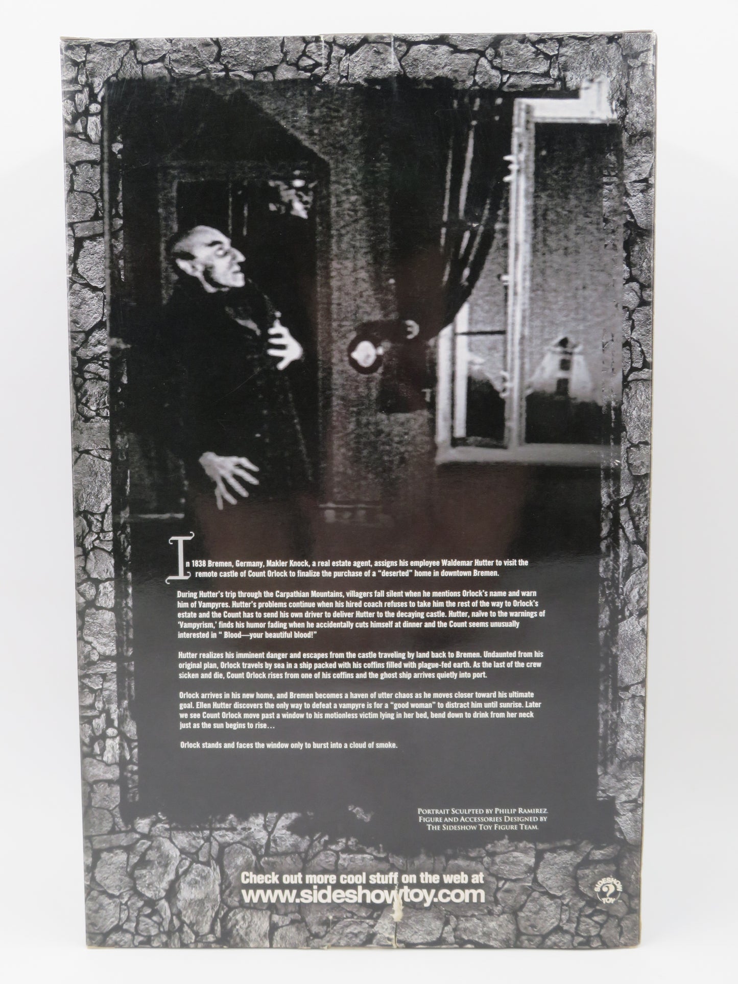 NOSFERATU The Vampyre Silver Screen Edition 12" Figure - Sideshow Toy (2002) Horror Collectible