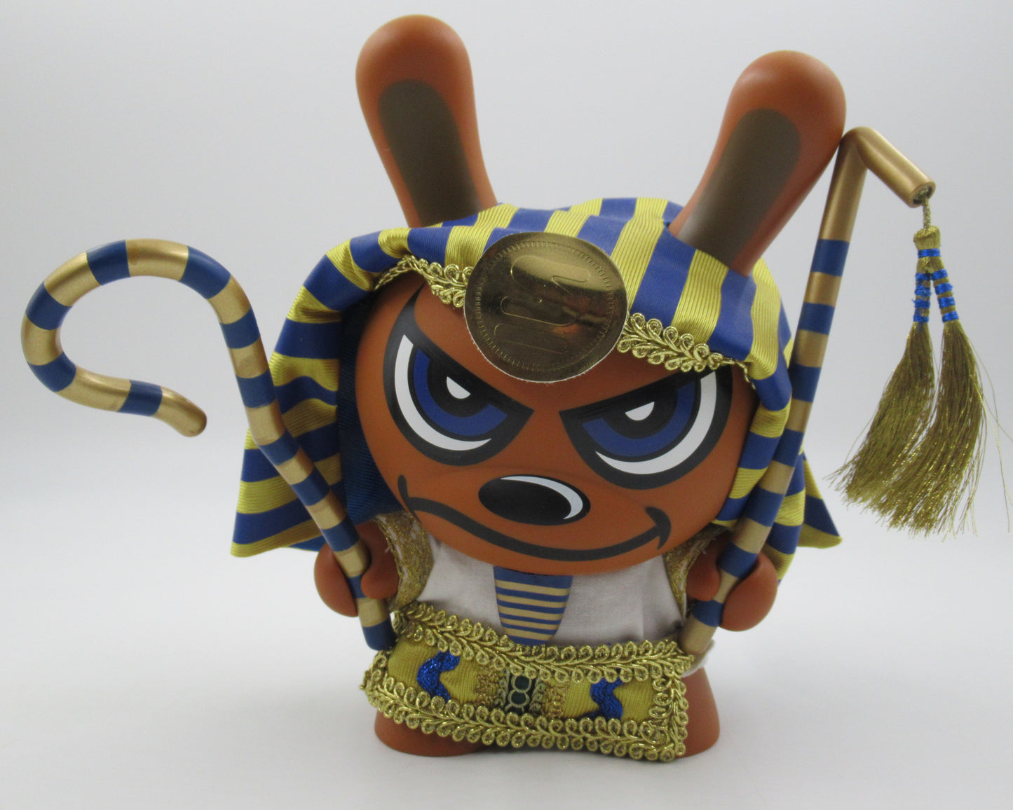 DUNNY Blue King Tut 8" Vinyl Figure - Sket One x Kidrobot (2006) Limited Edition Designer Art Toy