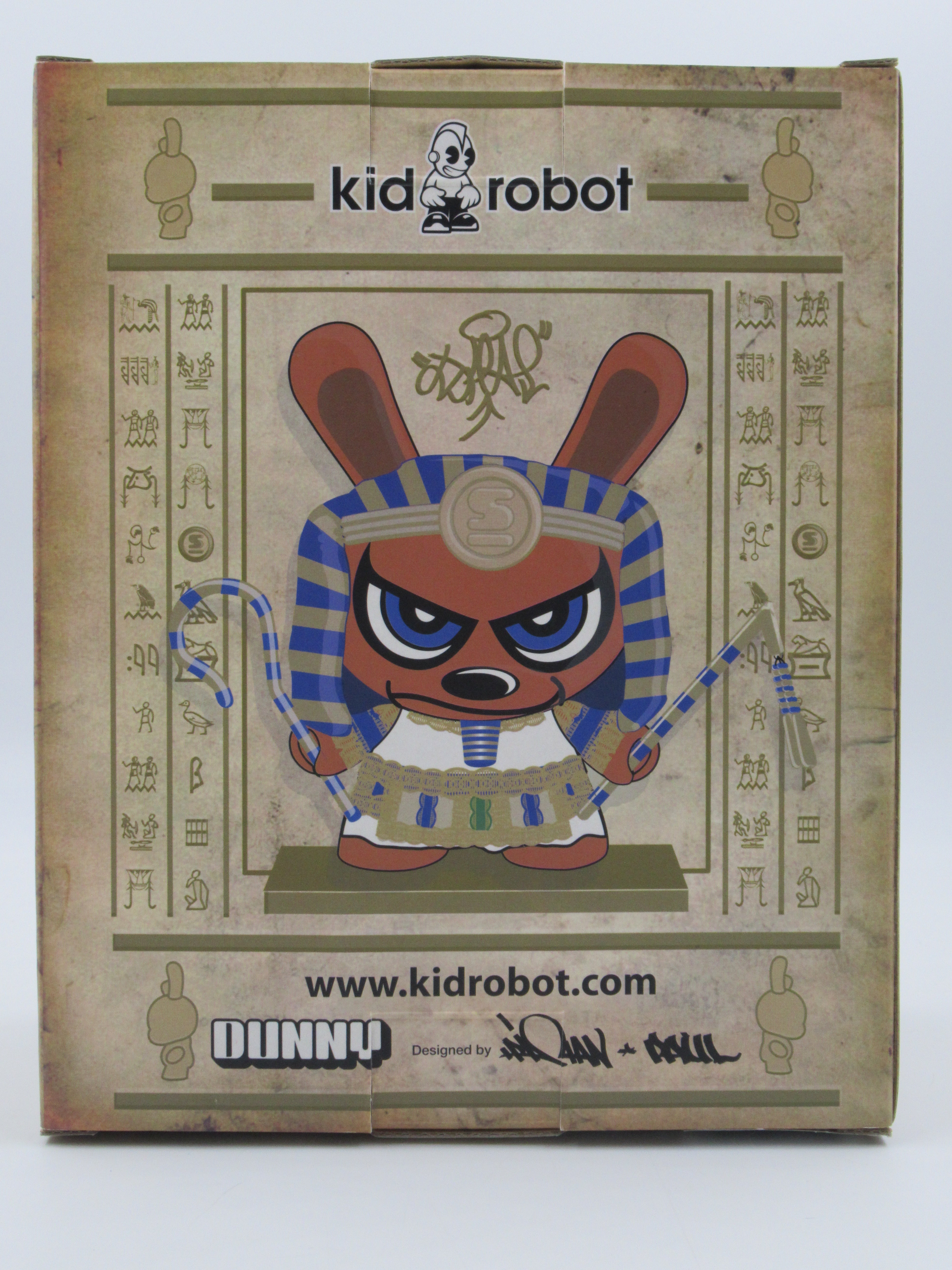 DUNNY Blue King Tut 8" Vinyl Figure - Sket One x Kidrobot (2006) Limited Edition Designer Art Toy