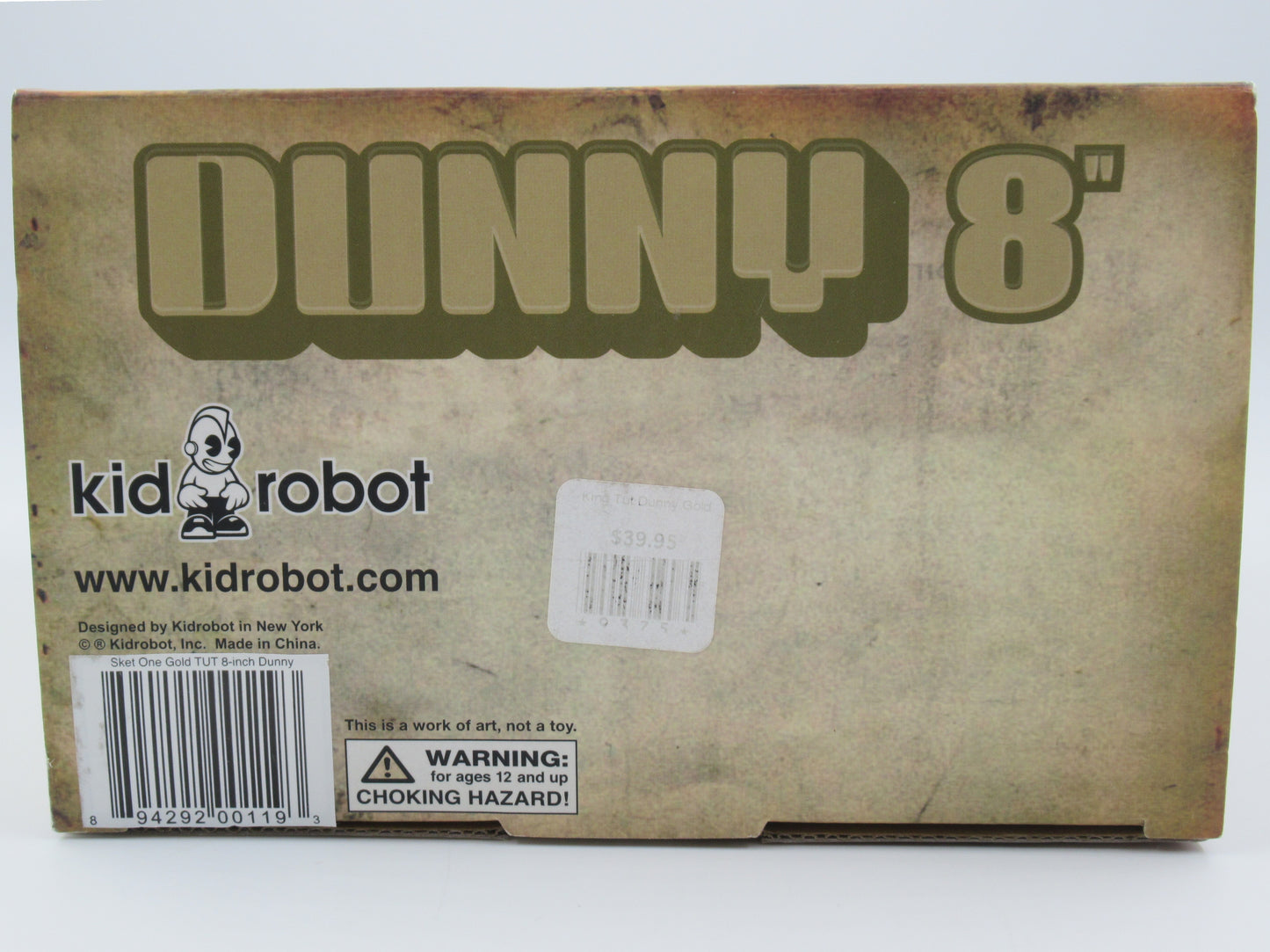 DUNNY Blue King Tut 8" Vinyl Figure - Sket One x Kidrobot (2006) Limited Edition Designer Art Toy