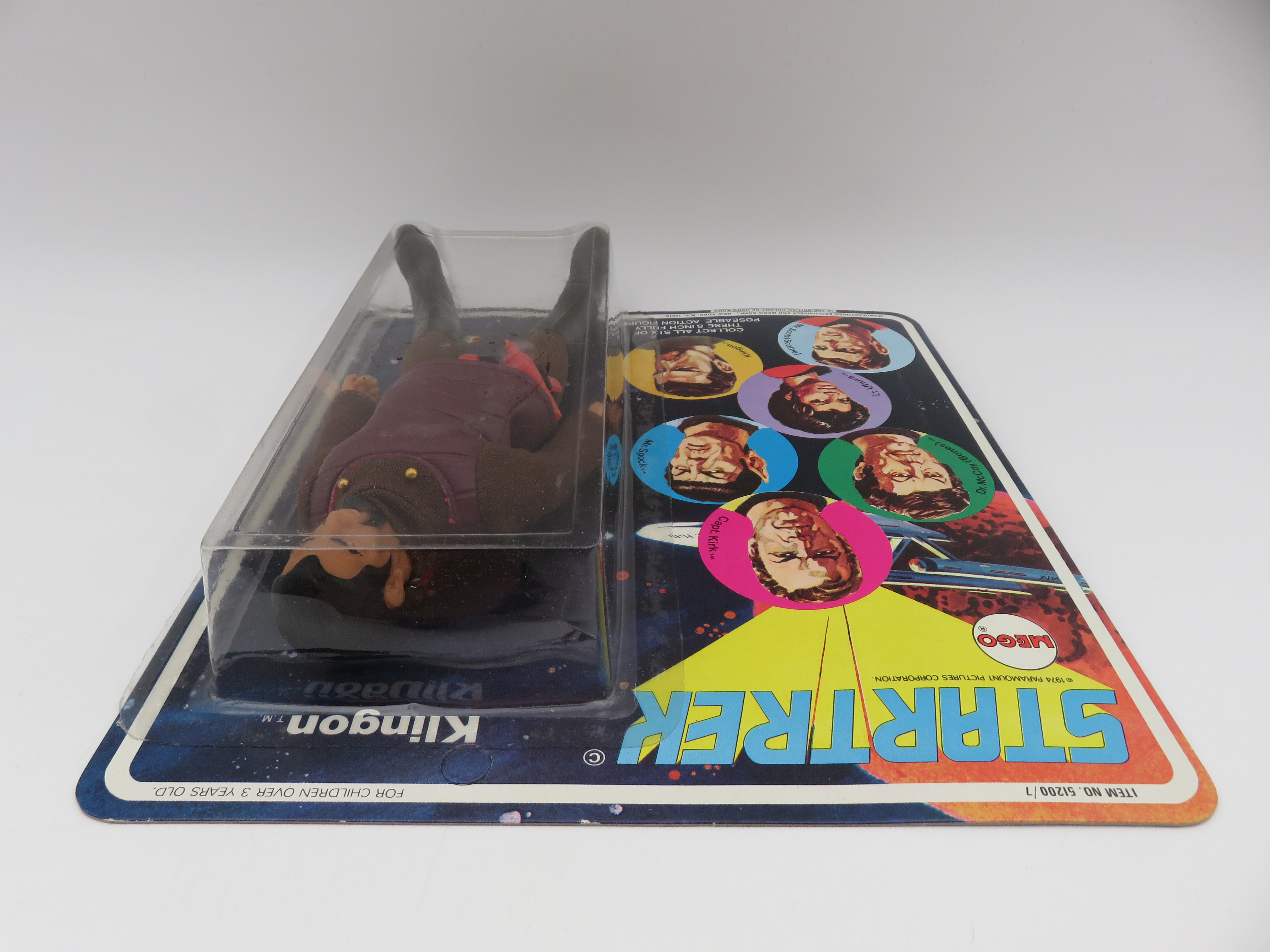 STAR TREK Klingon 8" Action Figure - Mego Corp. (1974) Series 1 Vintage Toy