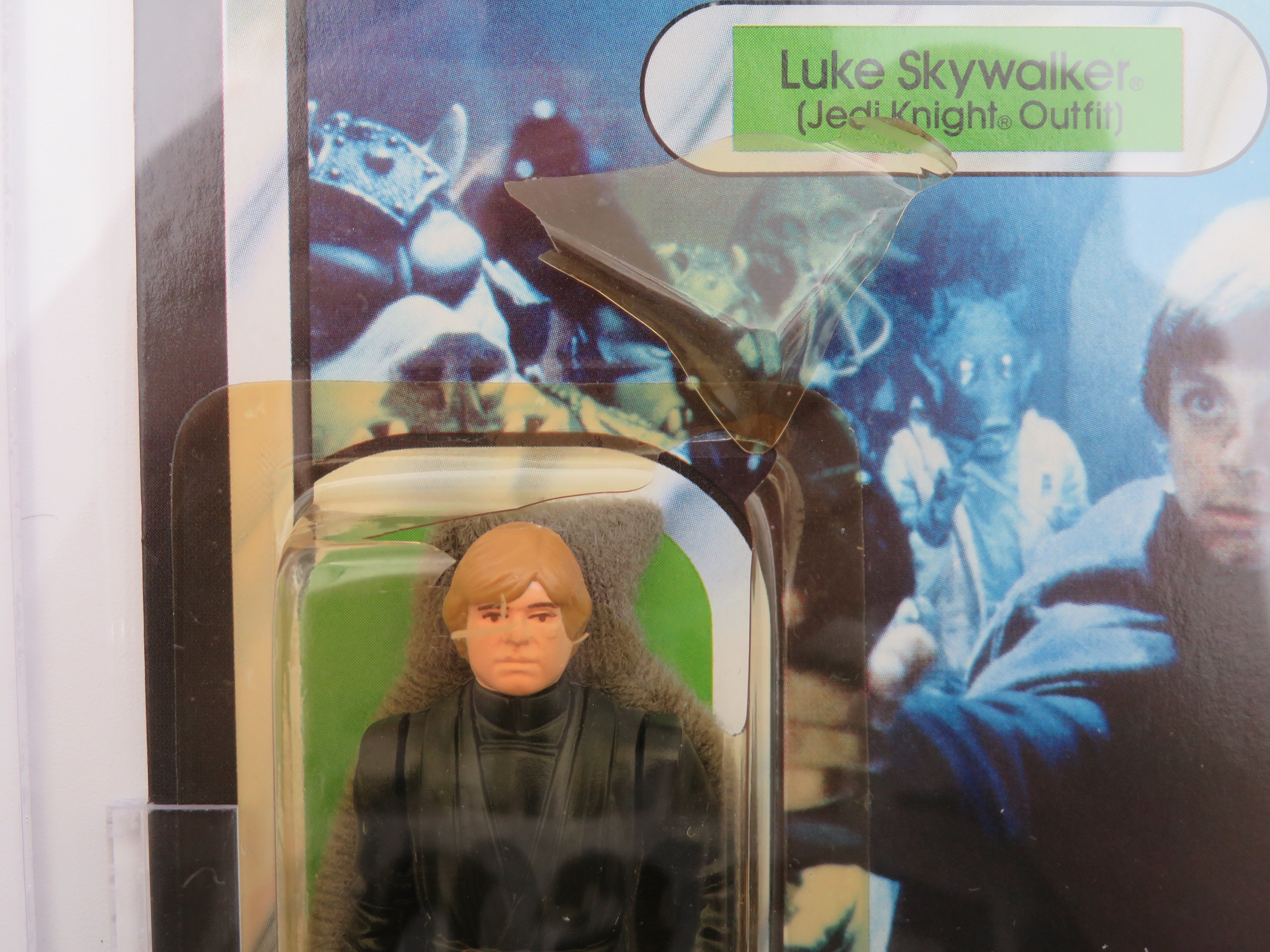 STAR WARS : ROTJ Luke Skywalker (Jedi Knight Outfit) AFA Graded Action Figure - Kenner (1983) Vintage Toy