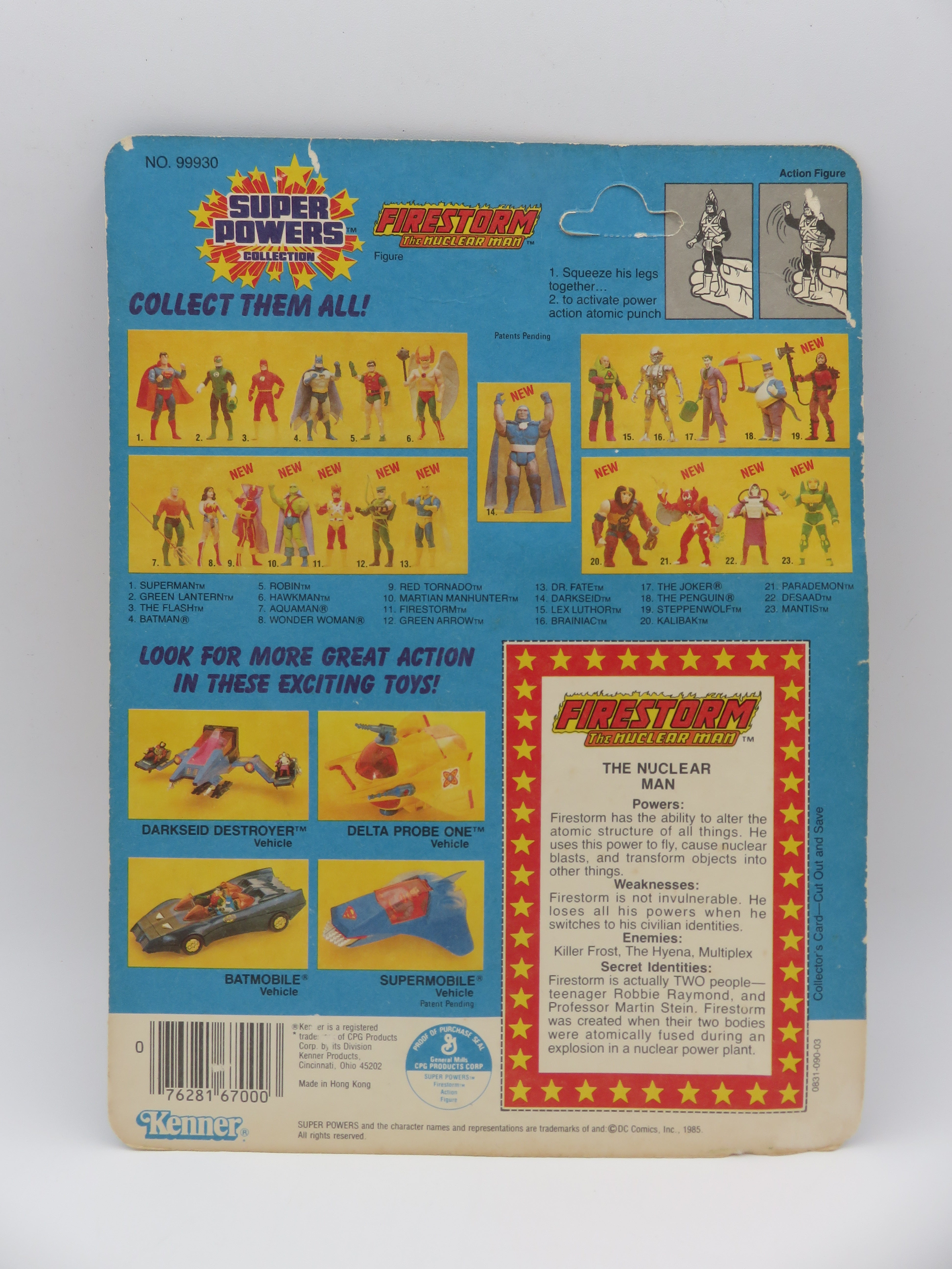 DC Firestorm  Super Powers Collection Action Figure - Kenner (1985) Vintage Comic Toy