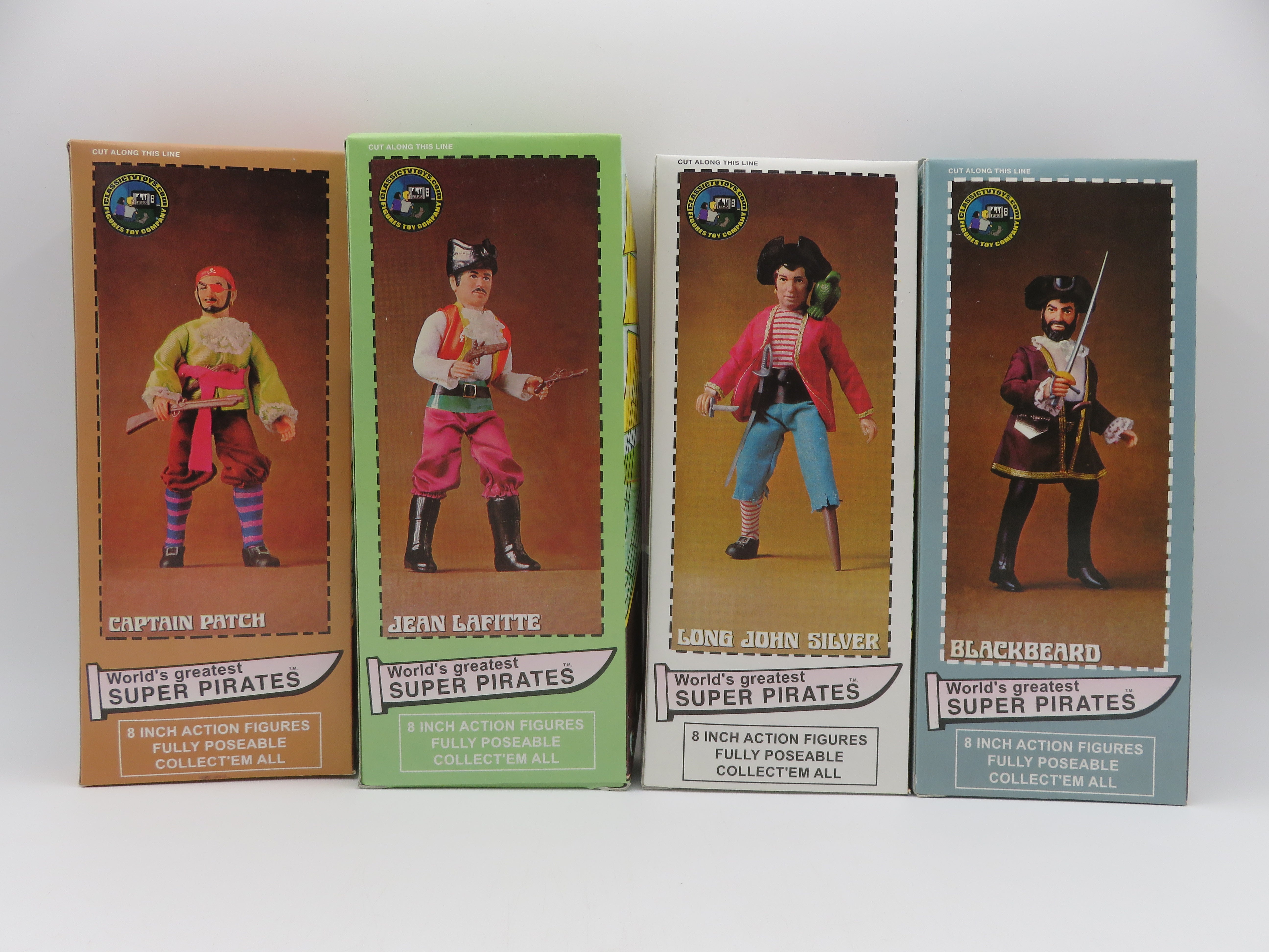 WORLD'S GREATEST SUPER PIRATES Action Figure Set - Classic TV Toys (2005) 8" Toys