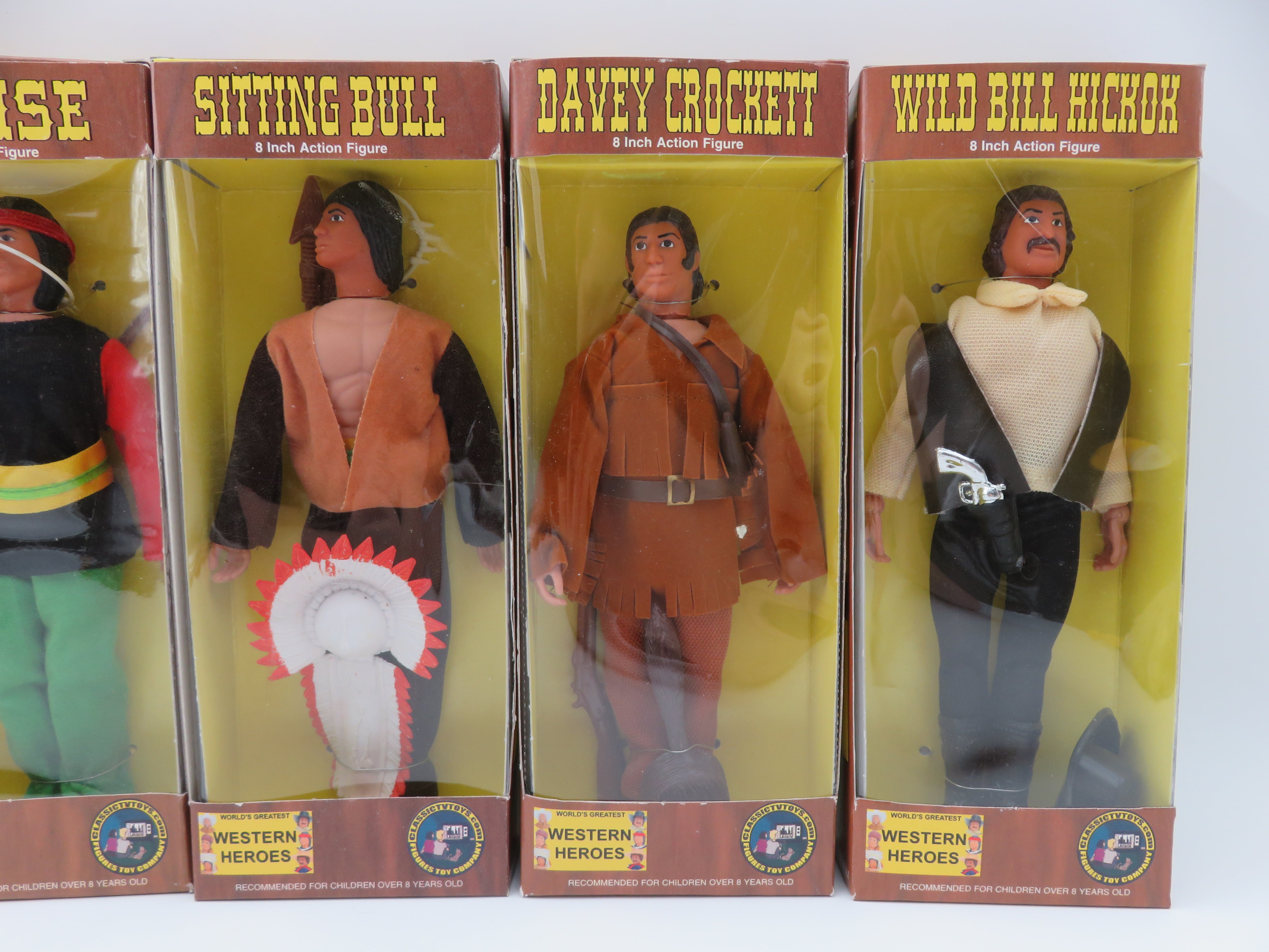WORLD'S GREATEST WESTERN HEROES Action Figure Set - Classic TV Toys (2005) 8" Toys