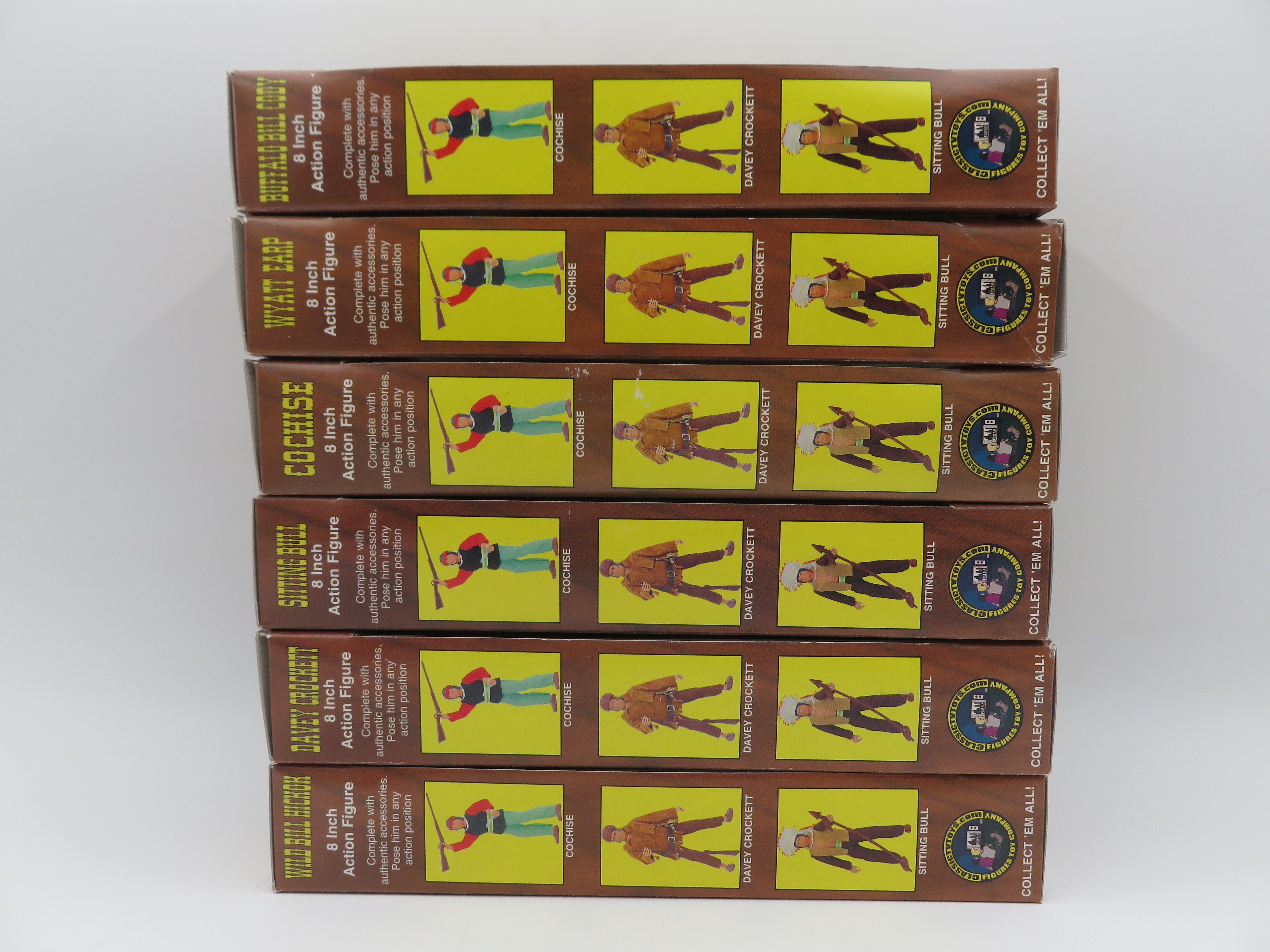 WORLD'S GREATEST WESTERN HEROES Action Figure Set - Classic TV Toys (2005) 8" Toys