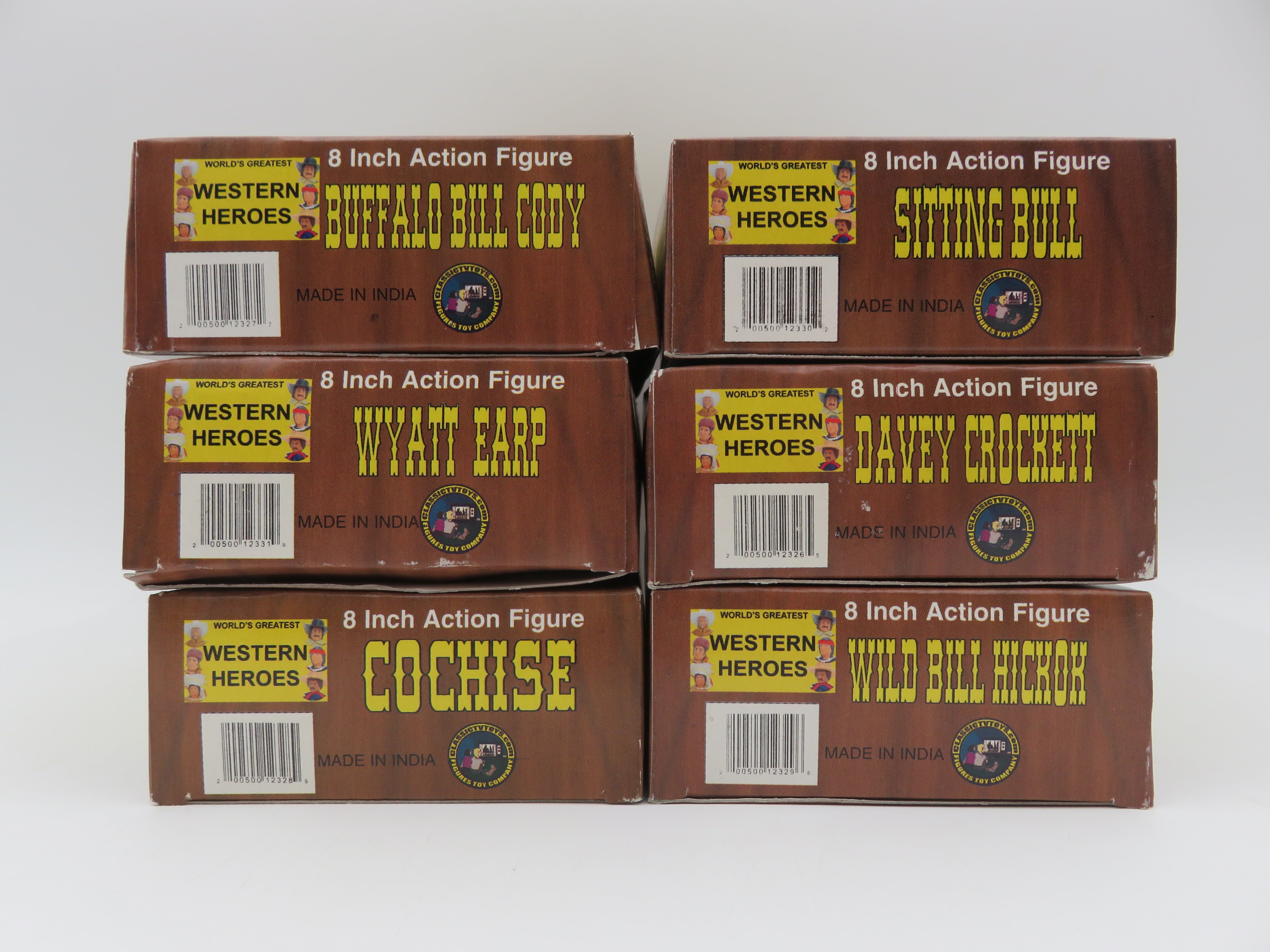 WORLD'S GREATEST WESTERN HEROES Action Figure Set - Classic TV Toys (2005) 8" Toys