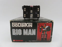 GODAIKIN Bio Man Diecast Figure - Bandai (1984) Vintage Japanese Toei Mecha Robot