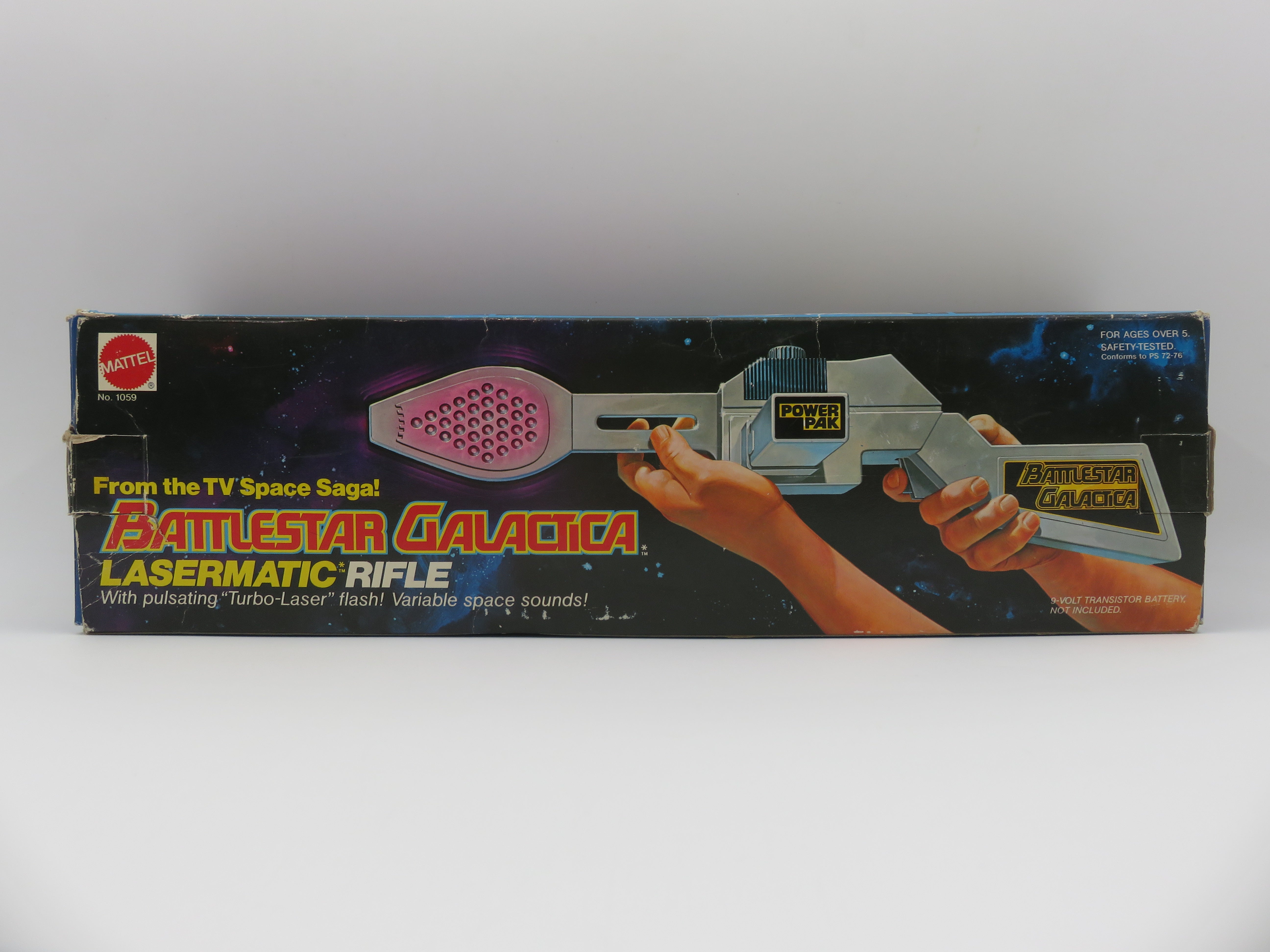 BATTLESTAR GALACTICA Lasermatic Rifle Electronic Toy - Mattel (1979) Vintage Collectible