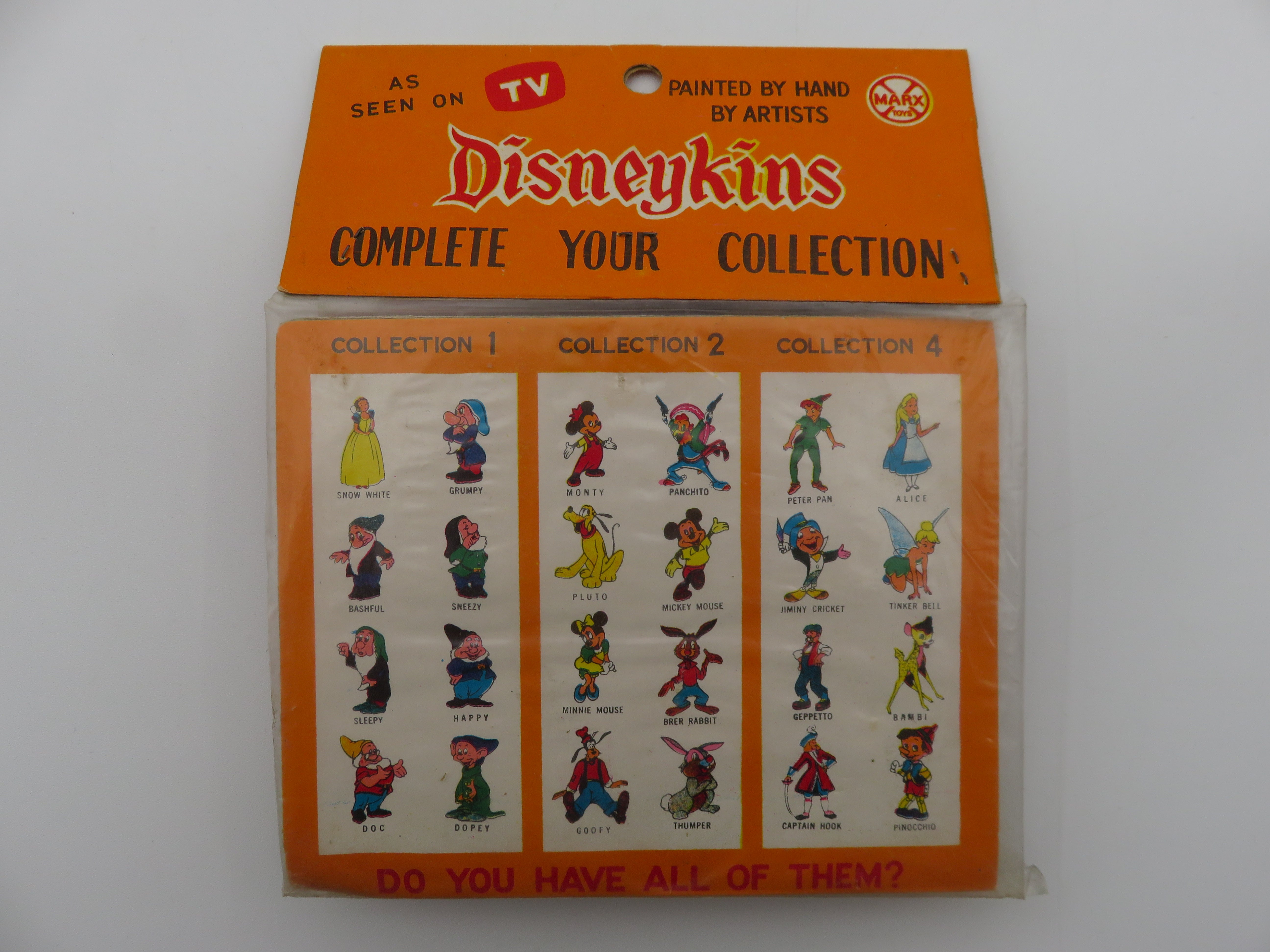 VINTAGE Disneykins No. 3 Figure Collection Set - Louis Marx & Co./Marx Toys (c. 1960s) Unopened Collectible