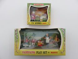 VINTAGE Fairykins 34 Figure Set, TV Scenes, & Playset - Louis Marx & Co./Marx Toys (c. 1962) Collectibles