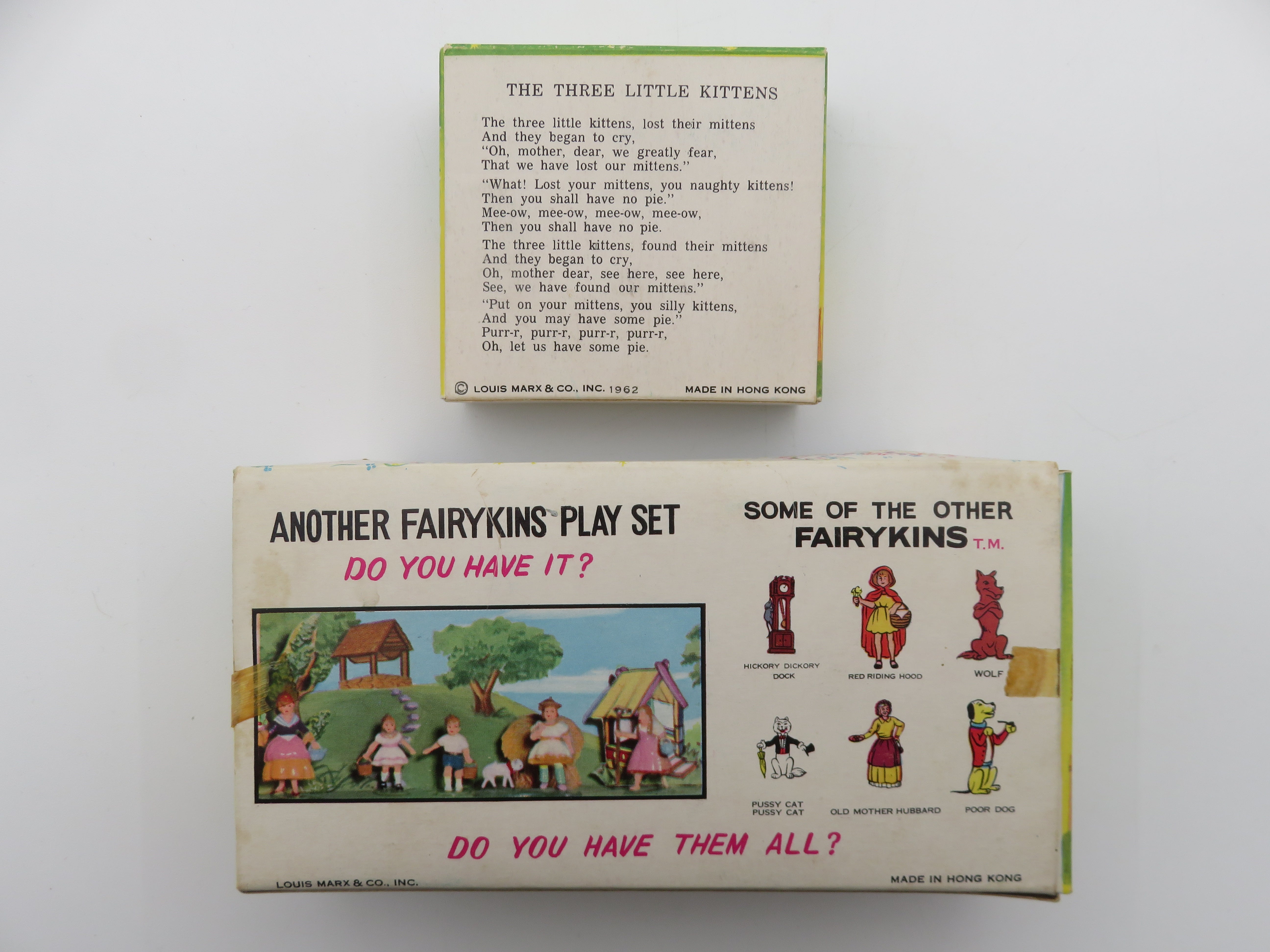 VINTAGE Fairykins 34 Figure Set, TV Scenes, & Playset - Louis Marx & Co./Marx Toys (c. 1962) Collectibles