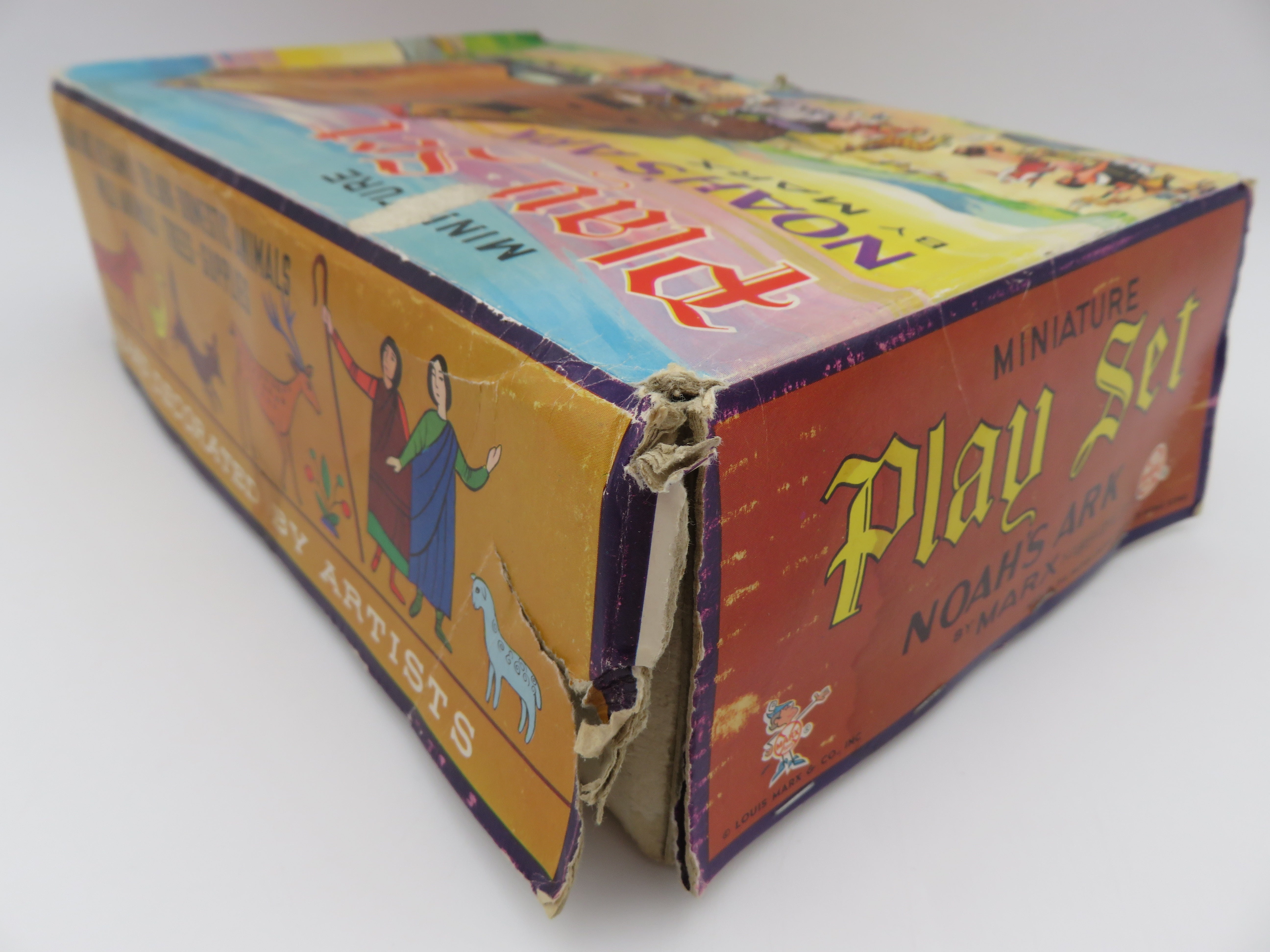 VINTAGE Noah's Ark Miniature Playset - Louis Marx & Co./Marx Toys (1965) Collectible
