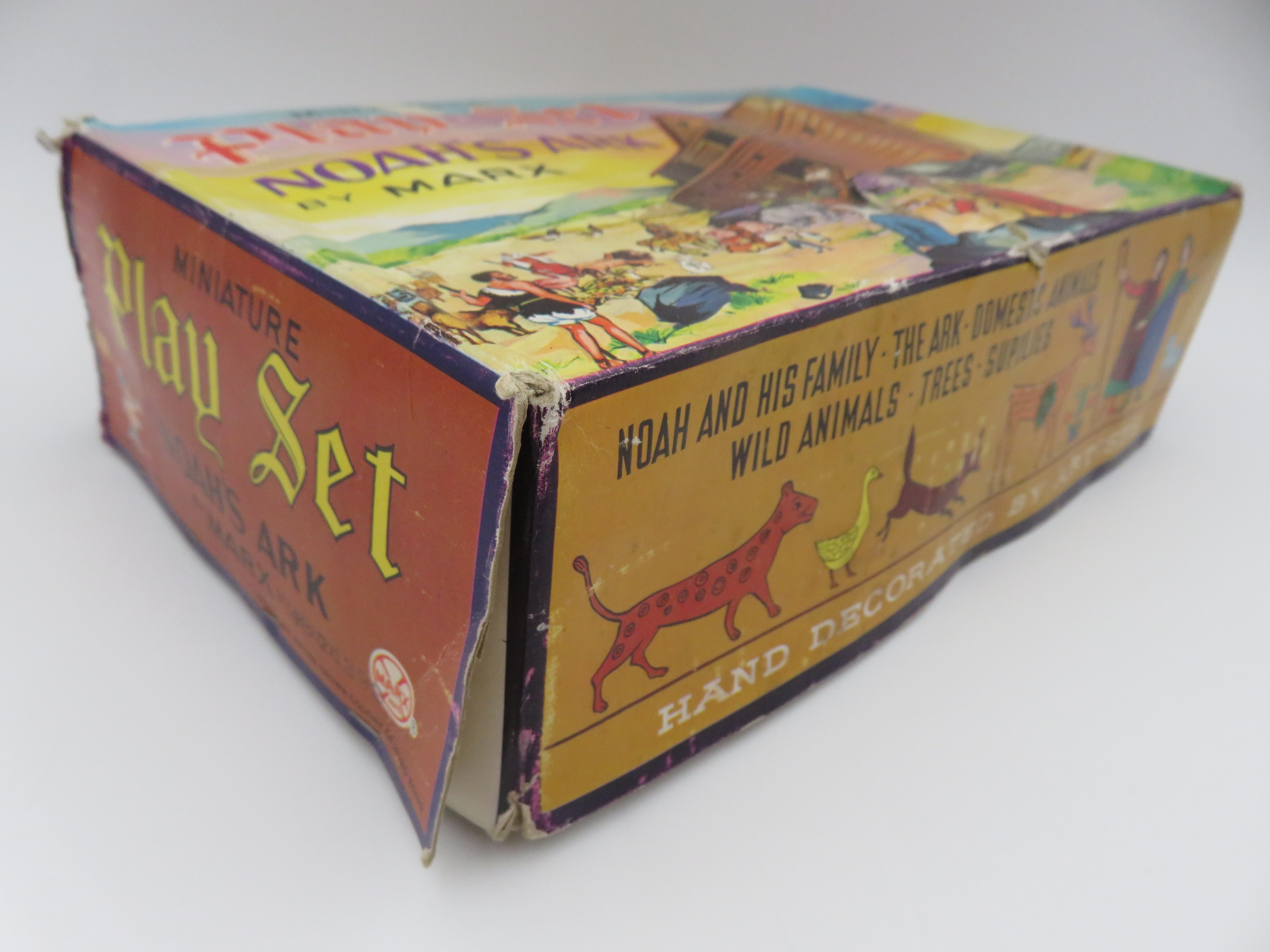 VINTAGE Noah's Ark Miniature Playset - Louis Marx & Co./Marx Toys (1965) Collectible