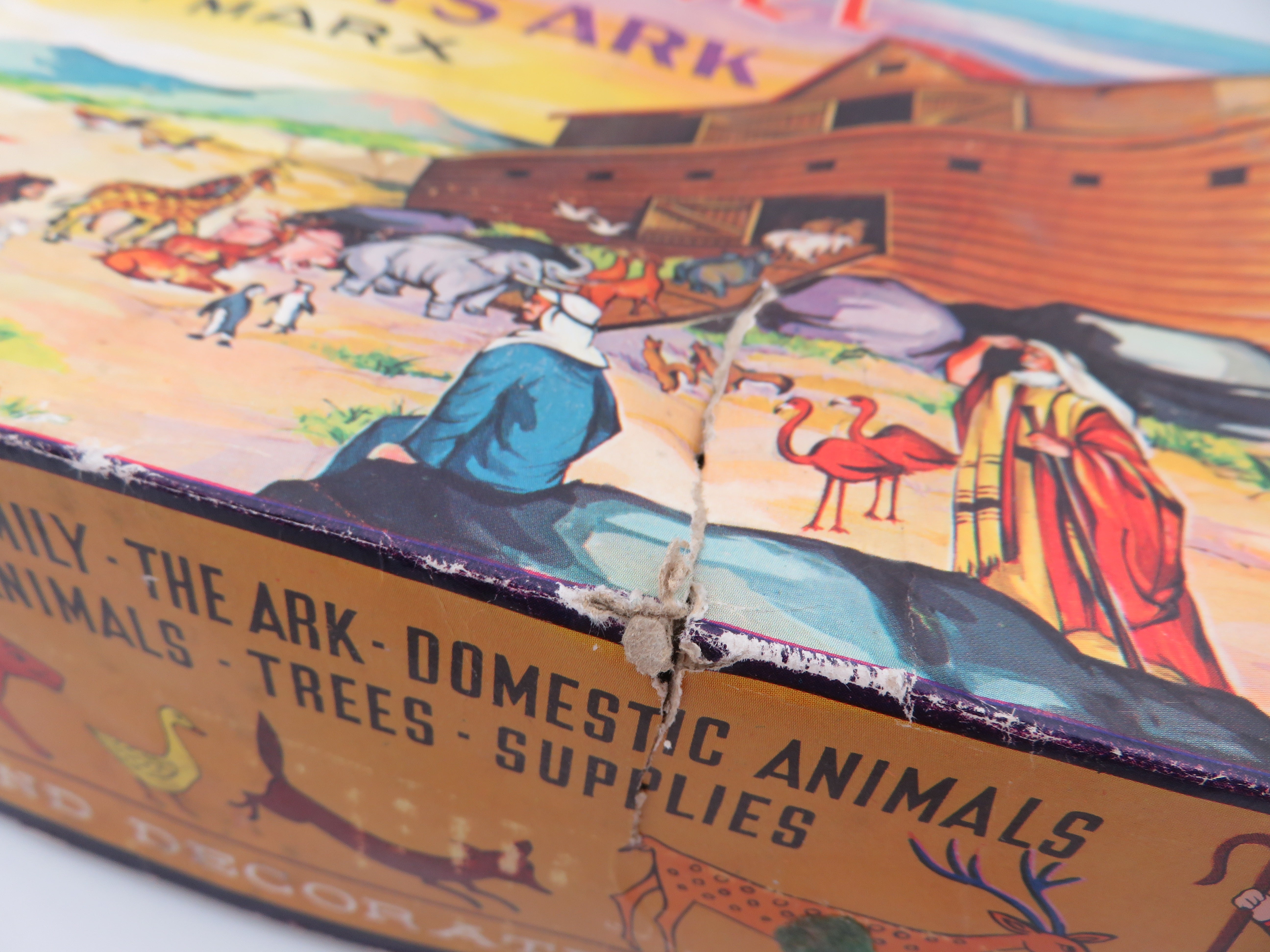 VINTAGE Noah's Ark Miniature Playset - Louis Marx & Co./Marx Toys (1965) Collectible