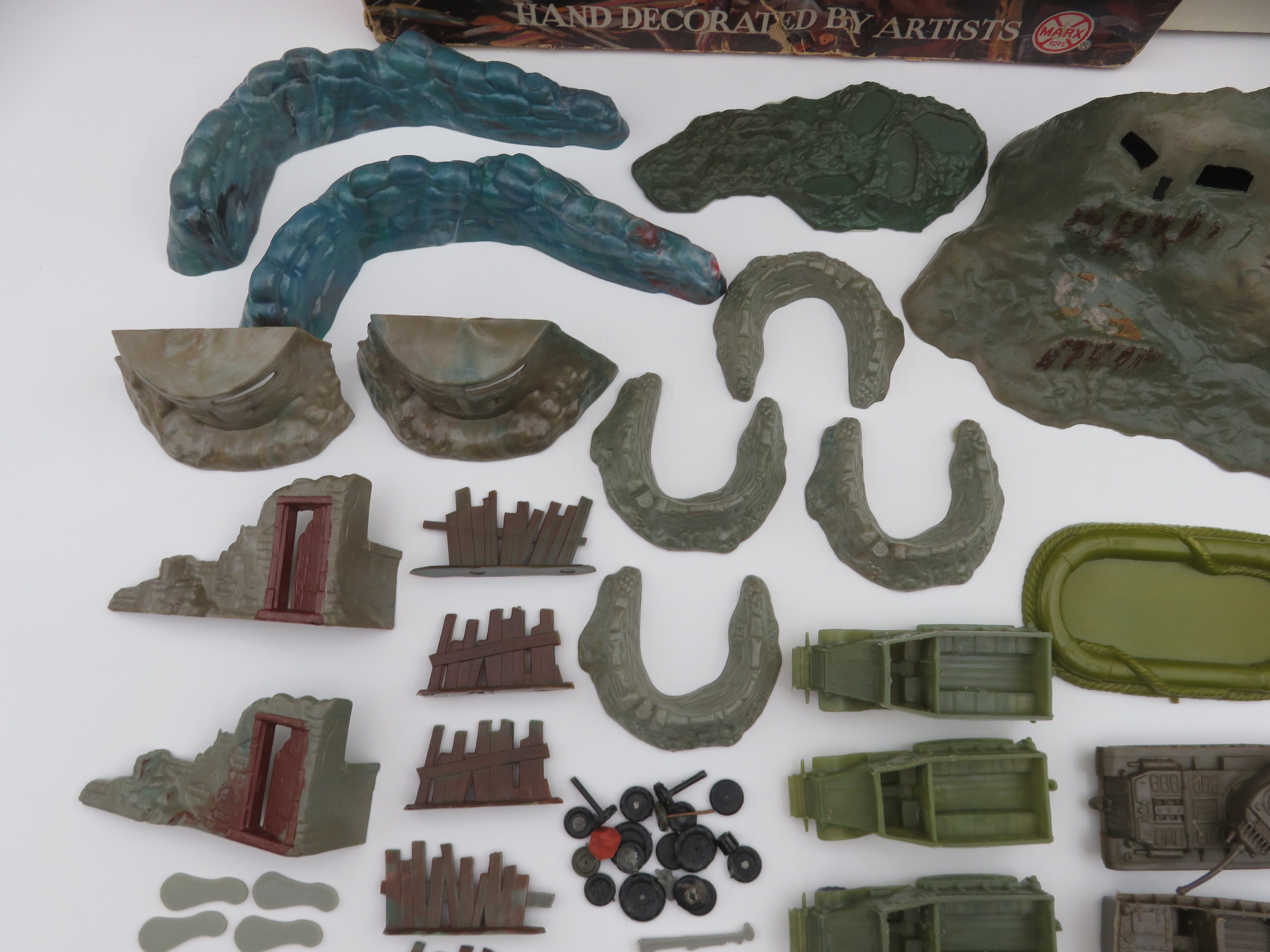 VINTAGE Sands of Iwo Jima Miniature Playset - Louis Marx & Co./Marx Toys (c. 1963) Collectible