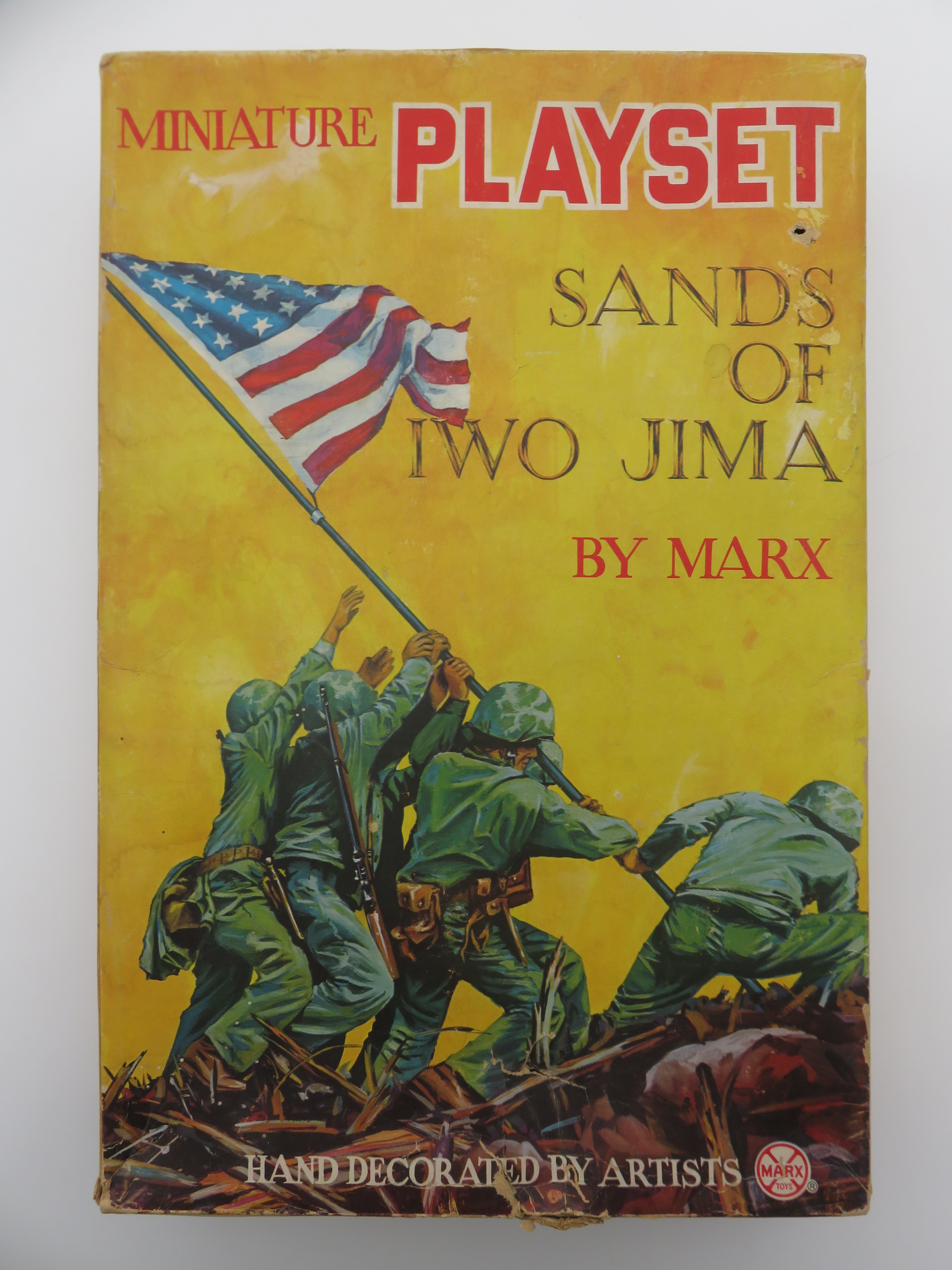 VINTAGE Sands of Iwo Jima Miniature Playset - Louis Marx & Co./Marx Toys (c. 1963) Collectible