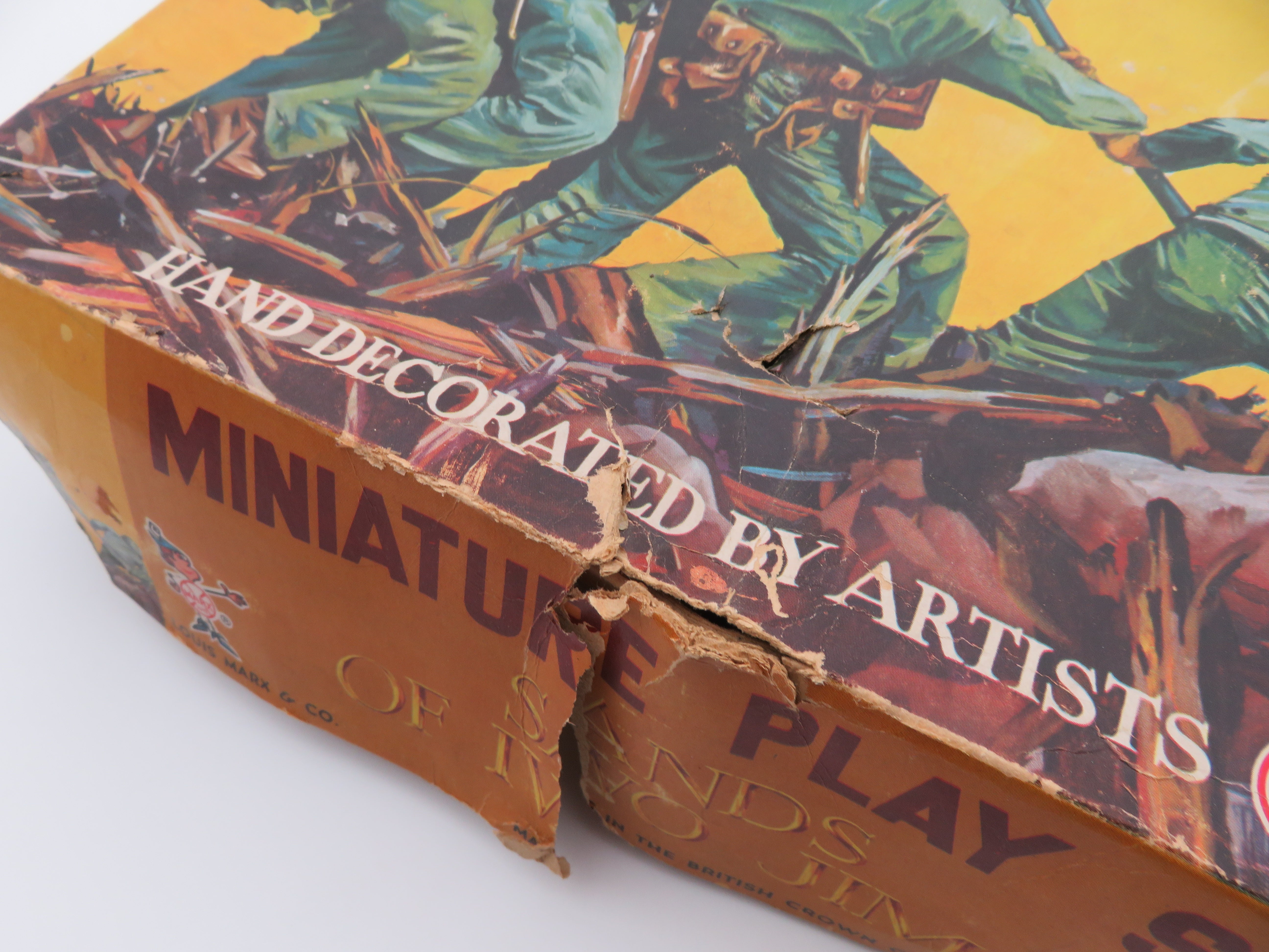 VINTAGE Sands of Iwo Jima Miniature Playset - Louis Marx & Co./Marx Toys (c. 1963) Collectible