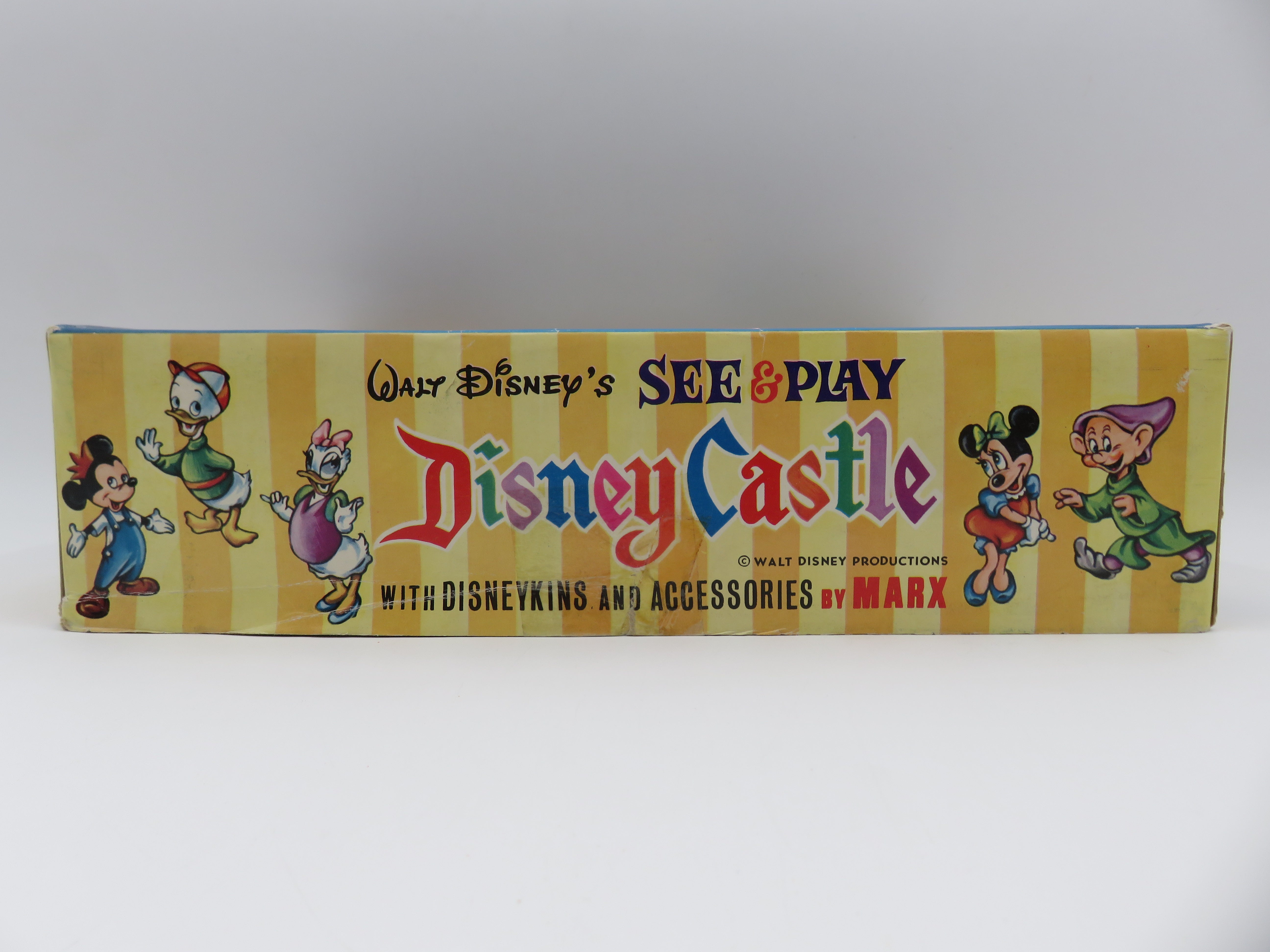 VINTAGE See & Play Disney Castle Playset - Louis Marx & Co./Marx Toys (c. 1960s) Disneykins Collectible