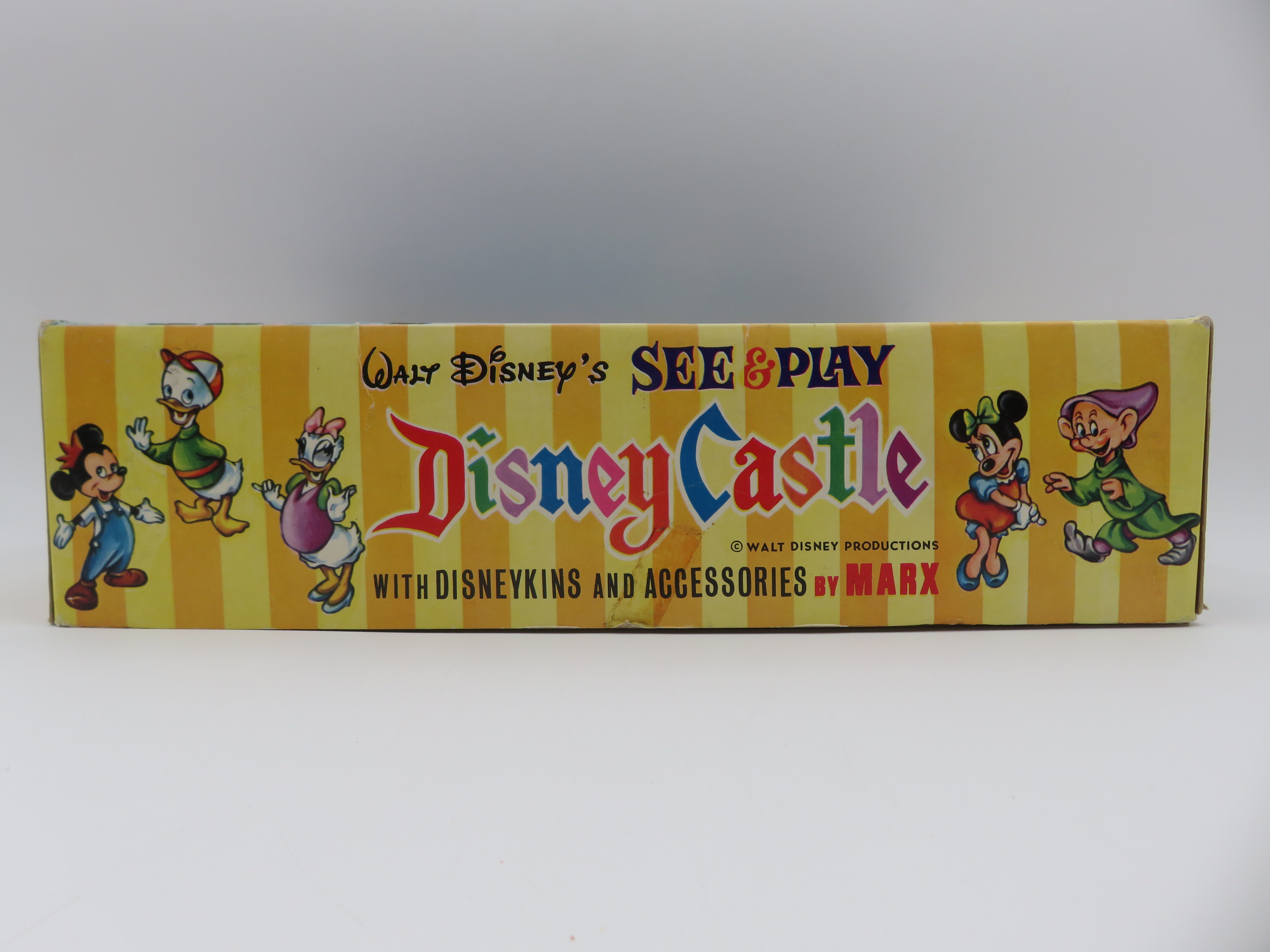 VINTAGE See & Play Disney Castle Playset - Louis Marx & Co./Marx Toys (c. 1960s) Disneykins Collectible