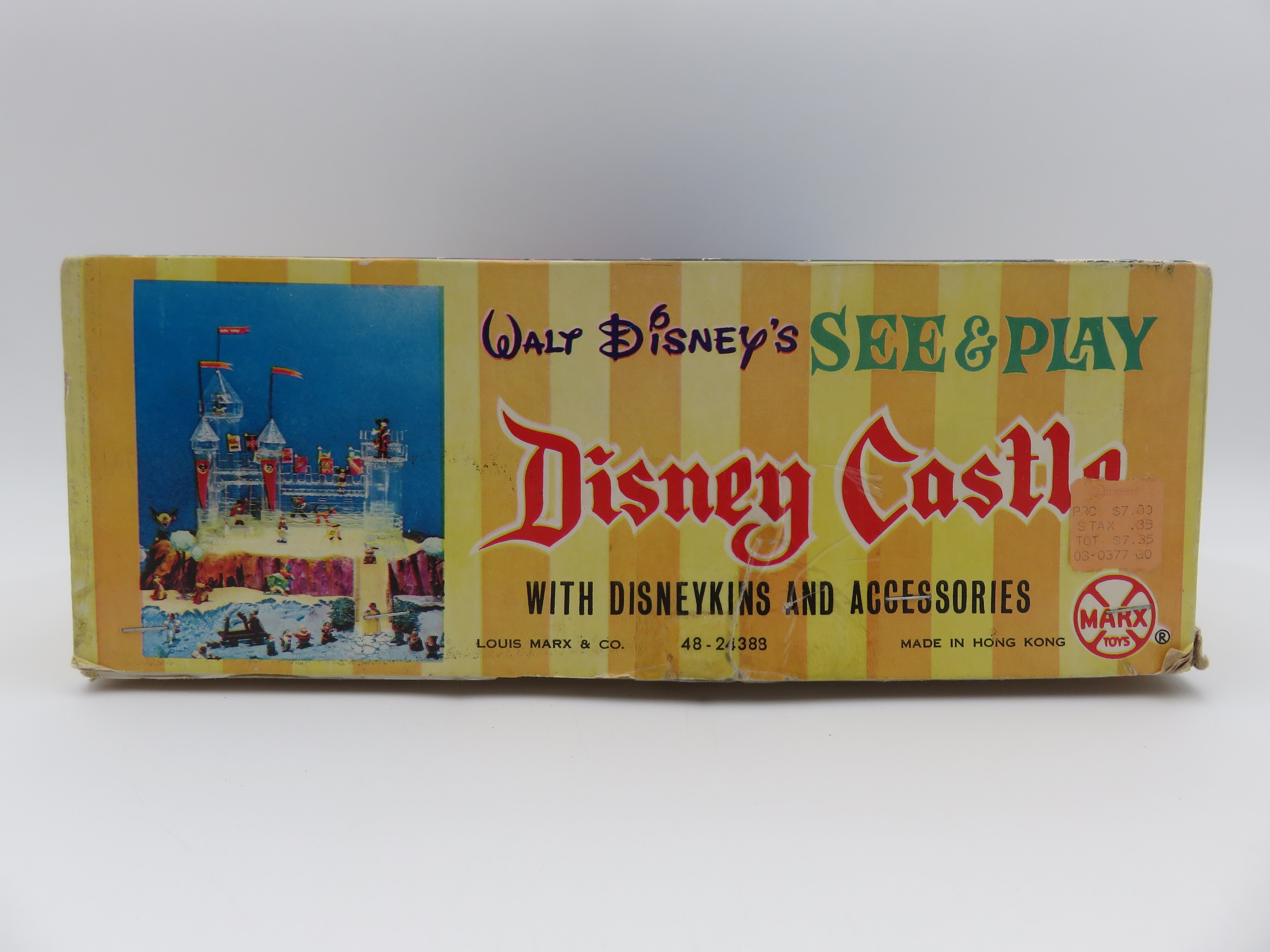 VINTAGE See & Play Disney Castle Playset - Louis Marx & Co./Marx Toys (c. 1960s) Disneykins Collectible