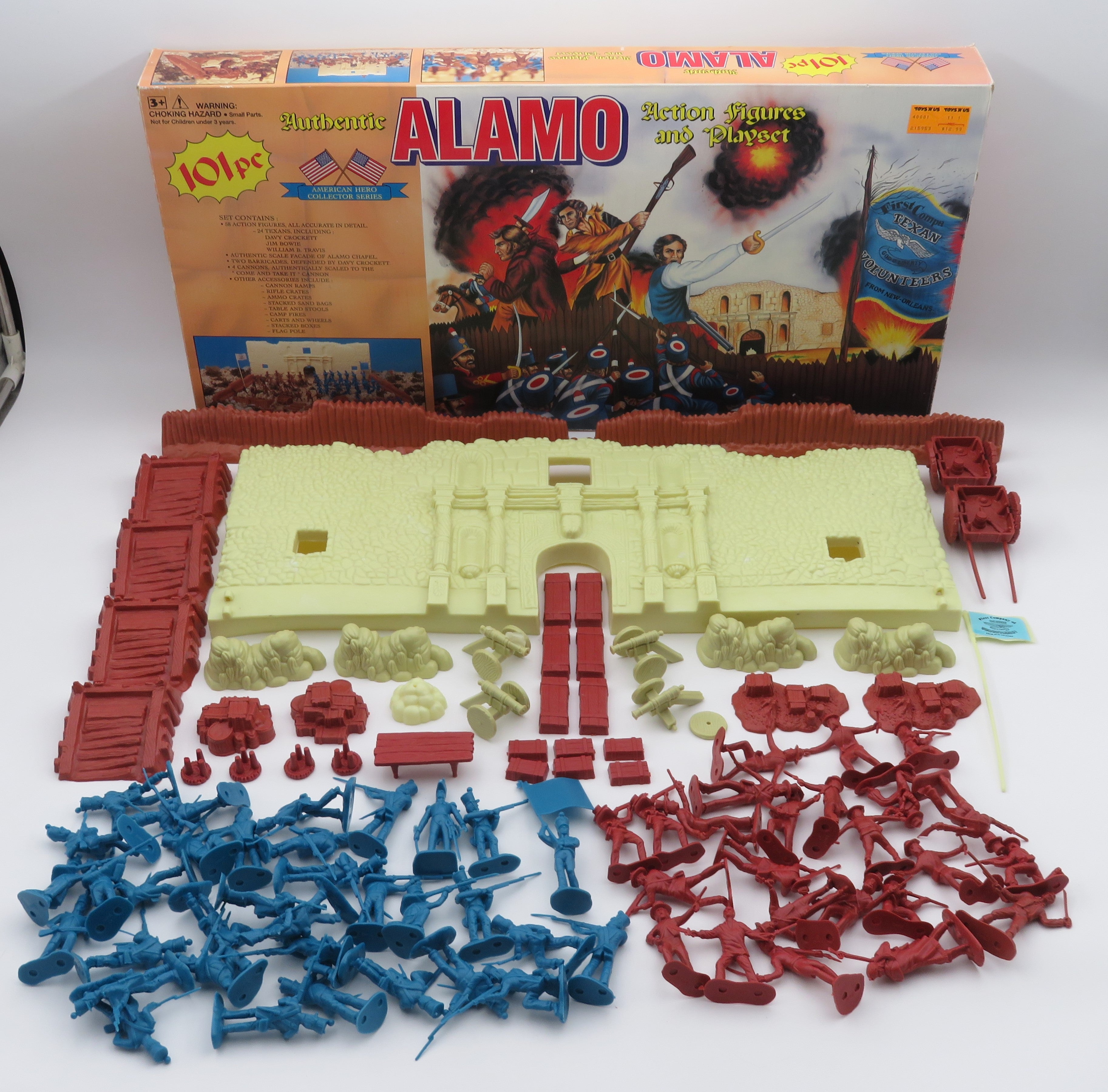 AMERICAN HERO COLLECTOR SERIES Alamo Action Figures & Playset - BMC Toys (1994) Vintage Toy Soldiers