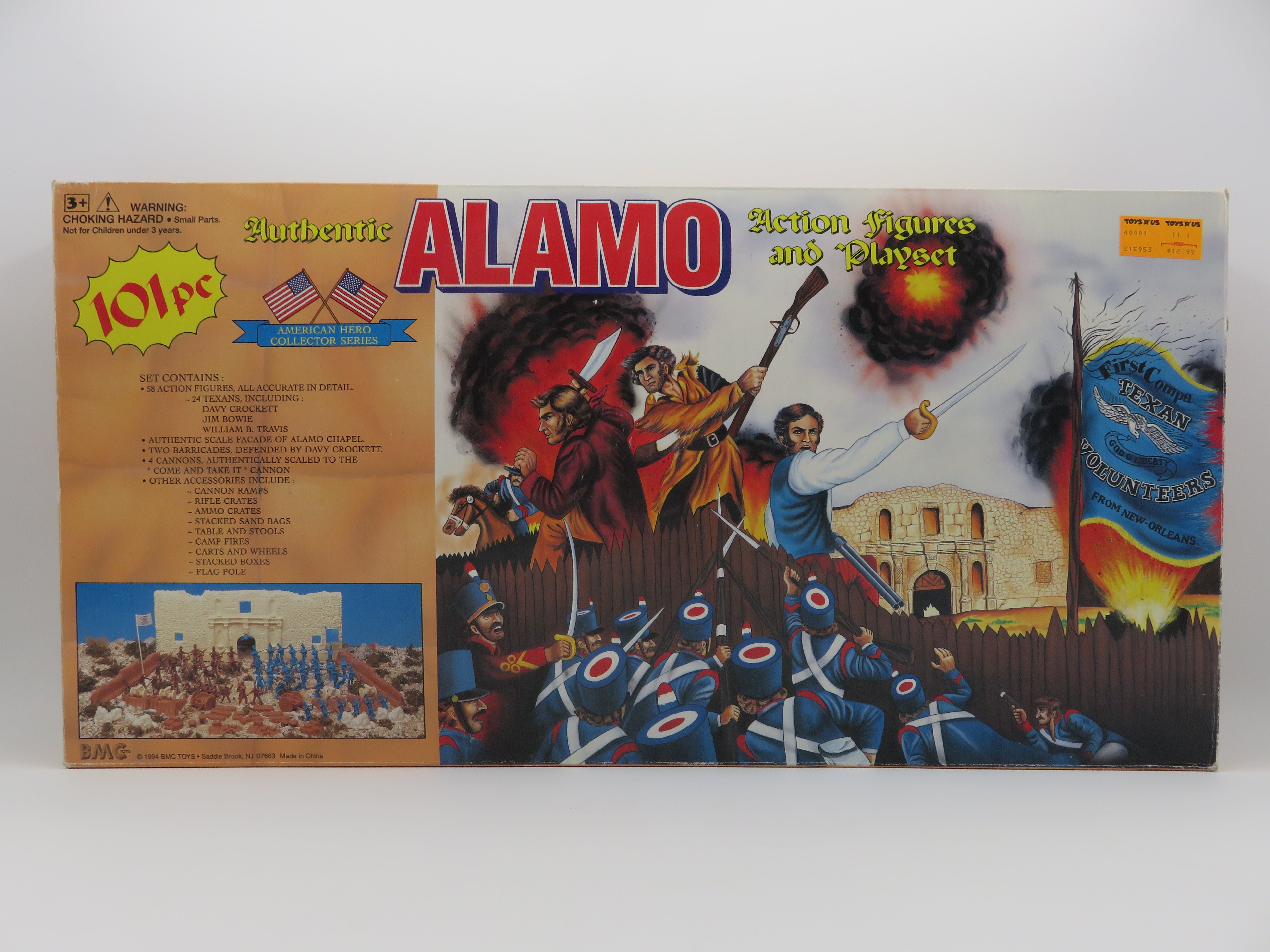 AMERICAN HERO COLLECTOR SERIES Alamo Action Figures & Playset - BMC Toys (1994) Vintage Toy Soldiers