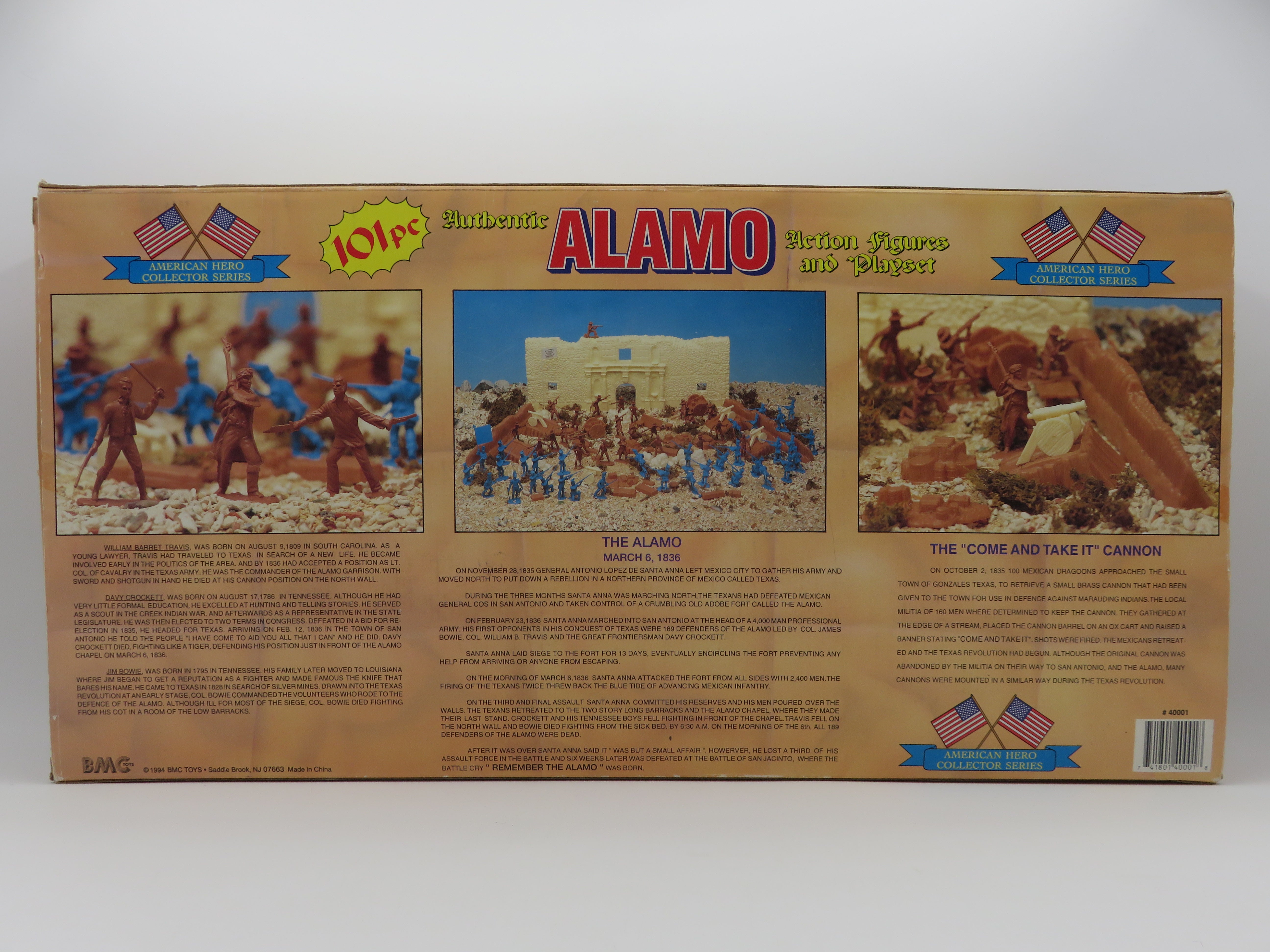 AMERICAN HERO COLLECTOR SERIES Alamo Action Figures & Playset - BMC Toys (1994) Vintage Toy Soldiers